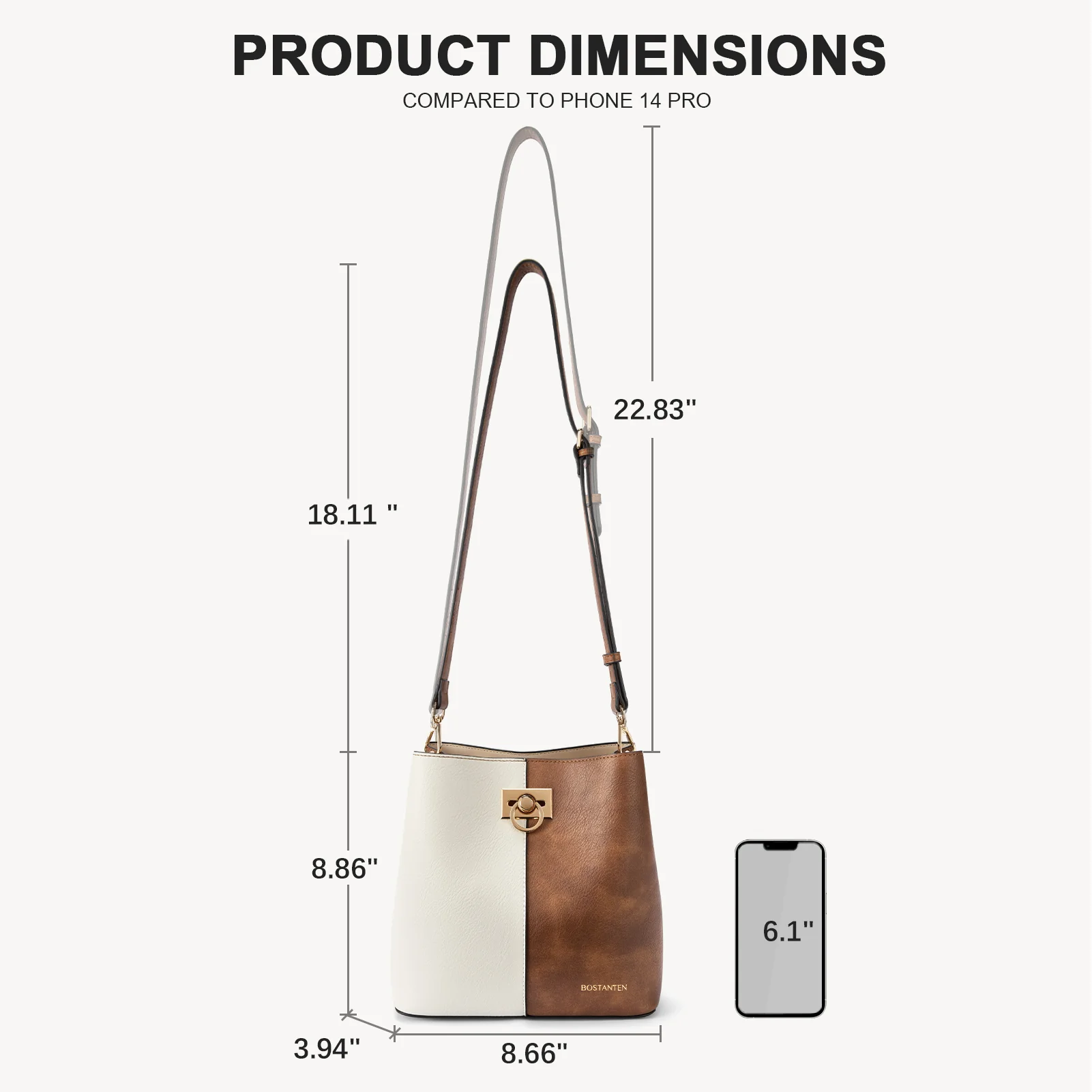 Harper Jones Crossbody Bucket Shoulder Bag - Image 12