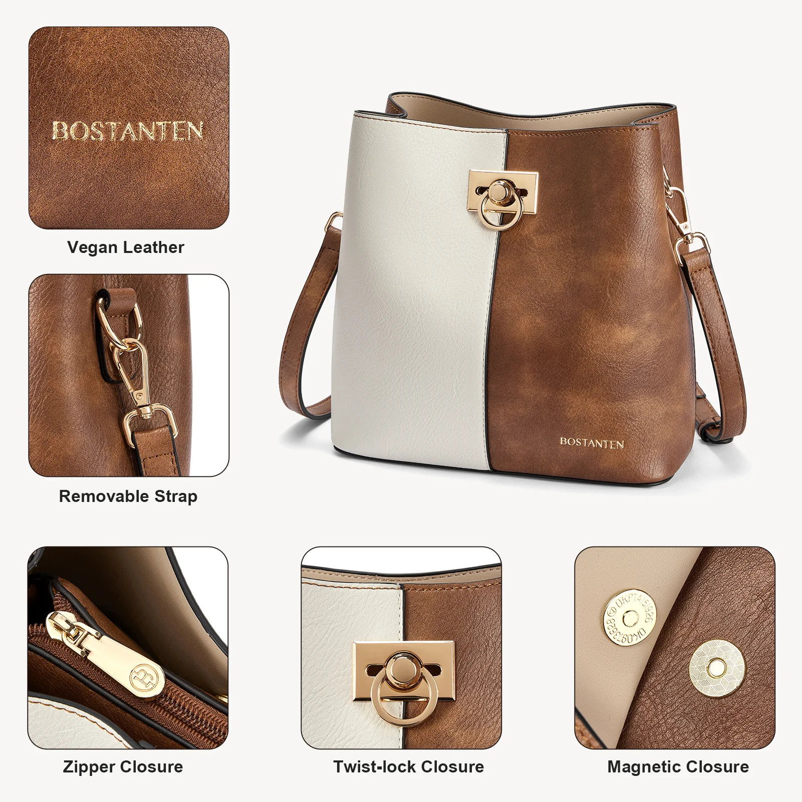 Harper Jones Crossbody Bucket Shoulder Bag - Image 14