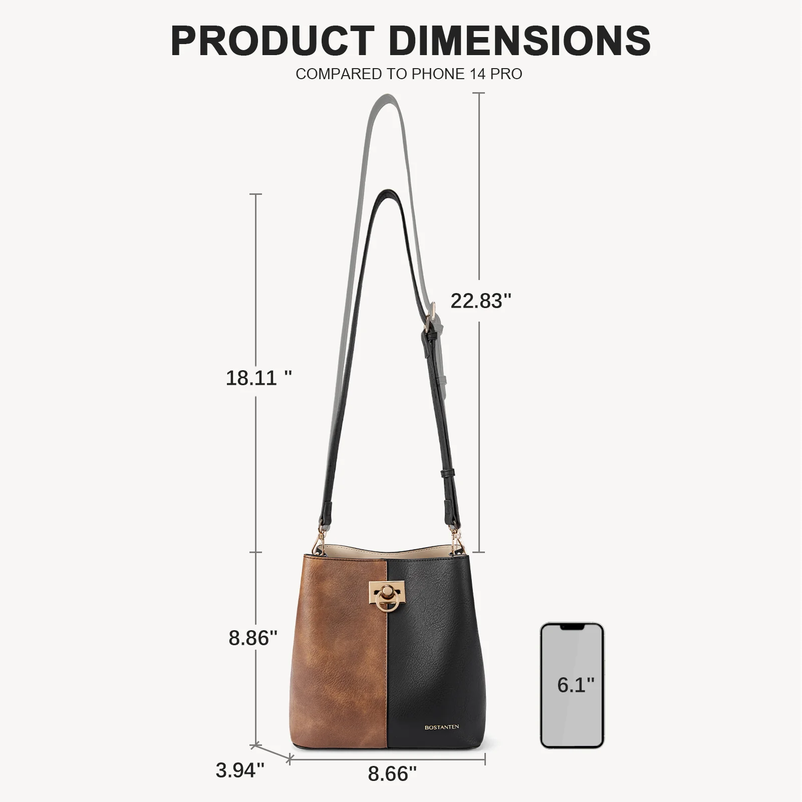 Harper Jones Crossbody Bucket Shoulder Bag - Image 20