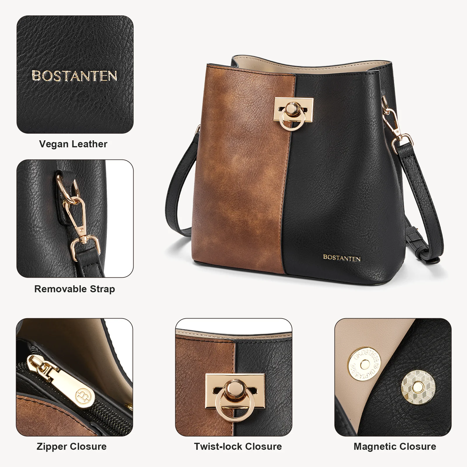 Harper Jones Crossbody Bucket Shoulder Bag - Image 22