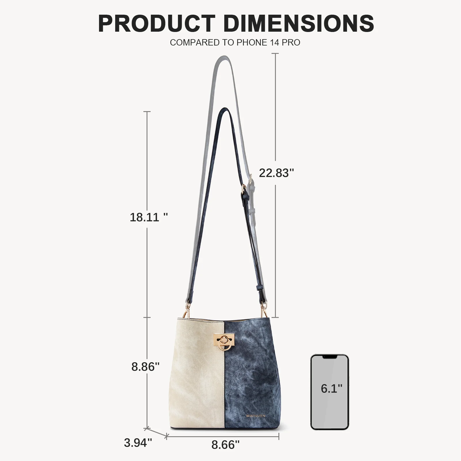 Harper Jones Crossbody Bucket Shoulder Bag - Image 26