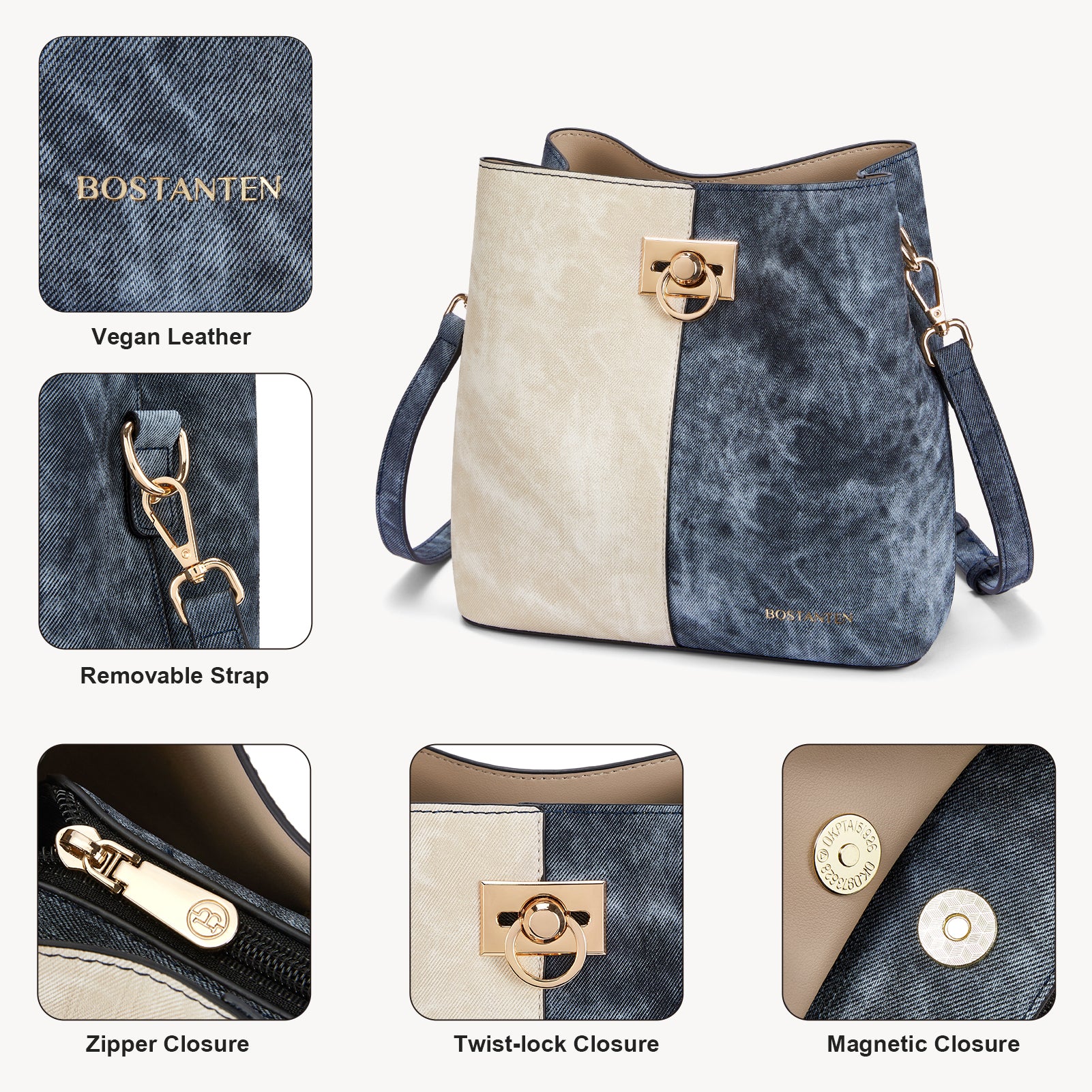 Harper Jones Crossbody Bucket Shoulder Bag - Image 28