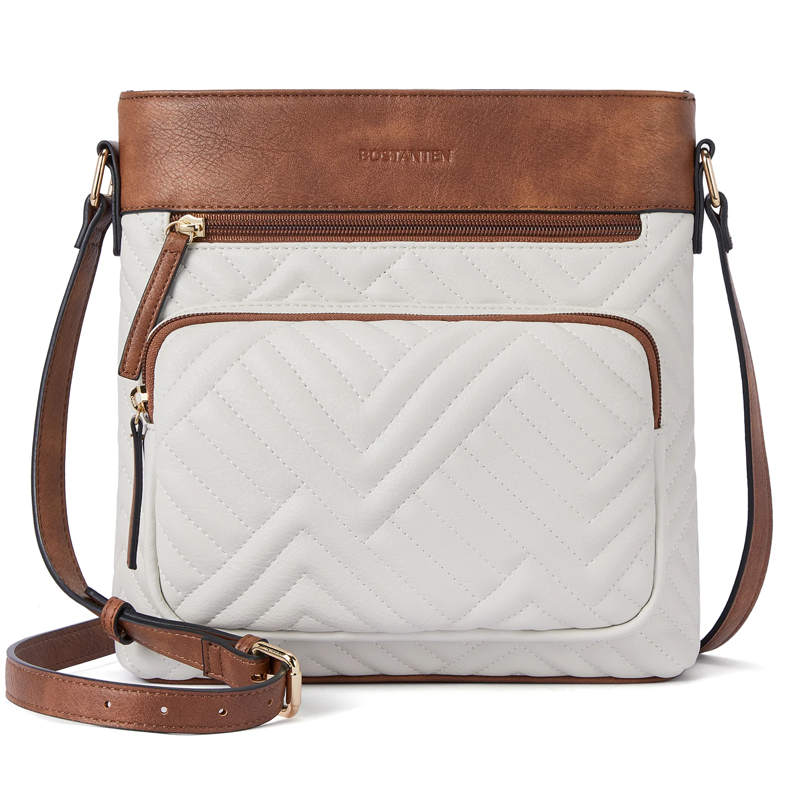 LOTTY Multi-Pocket Quilted Heart Crossbody Bag for Women - Image 2