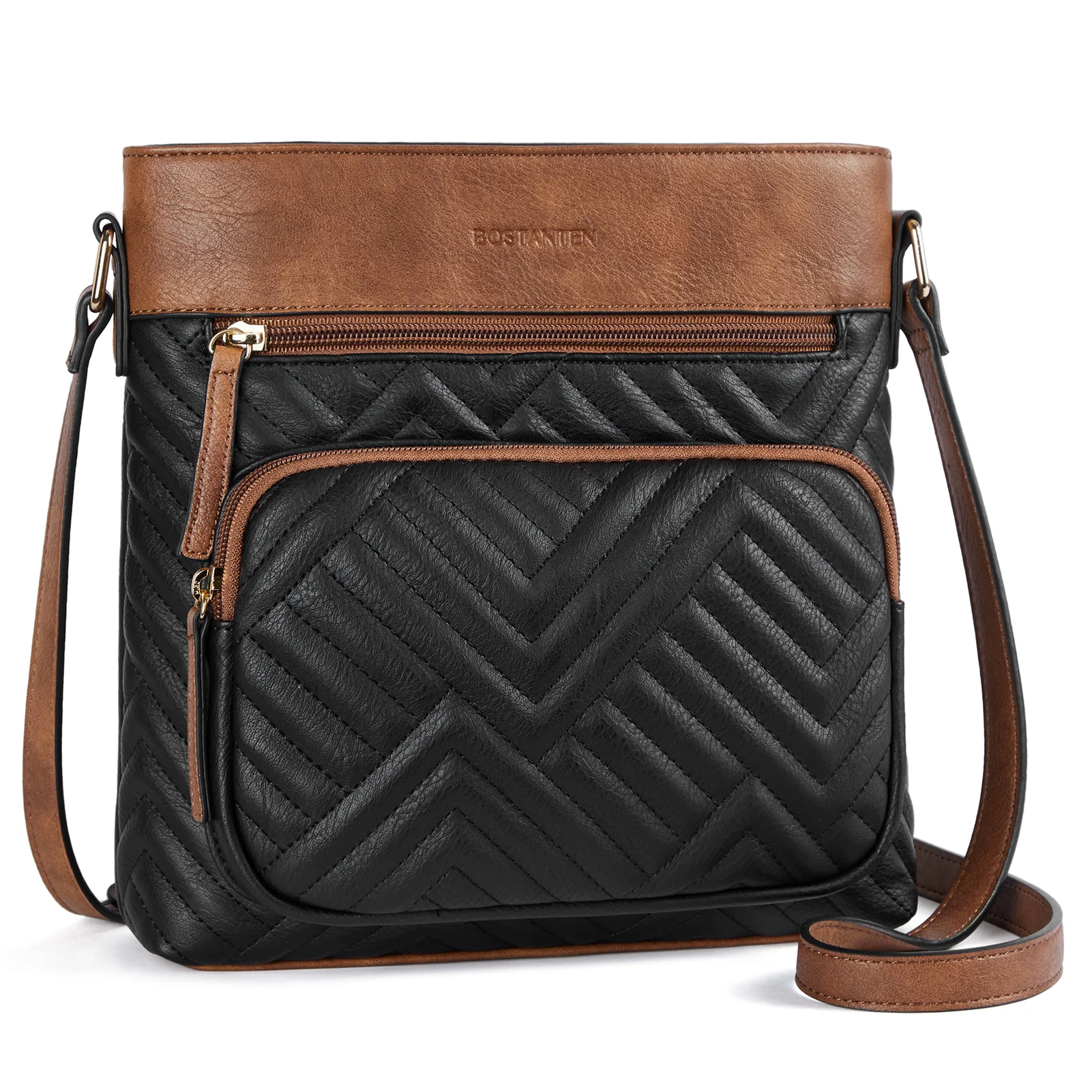 LOTTY Multi-Pocket Quilted Heart Crossbody Bag for Women - Image 7