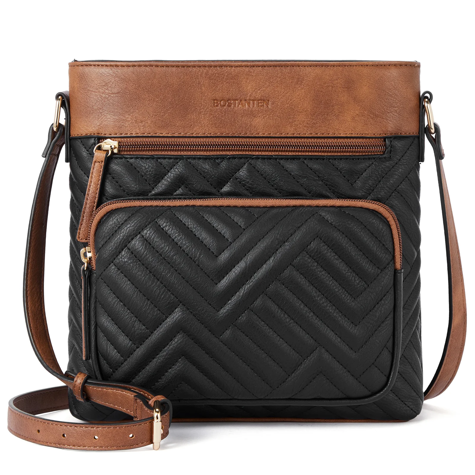 LOTTY Multi-Pocket Quilted Heart Crossbody Bag for Women - Image 8