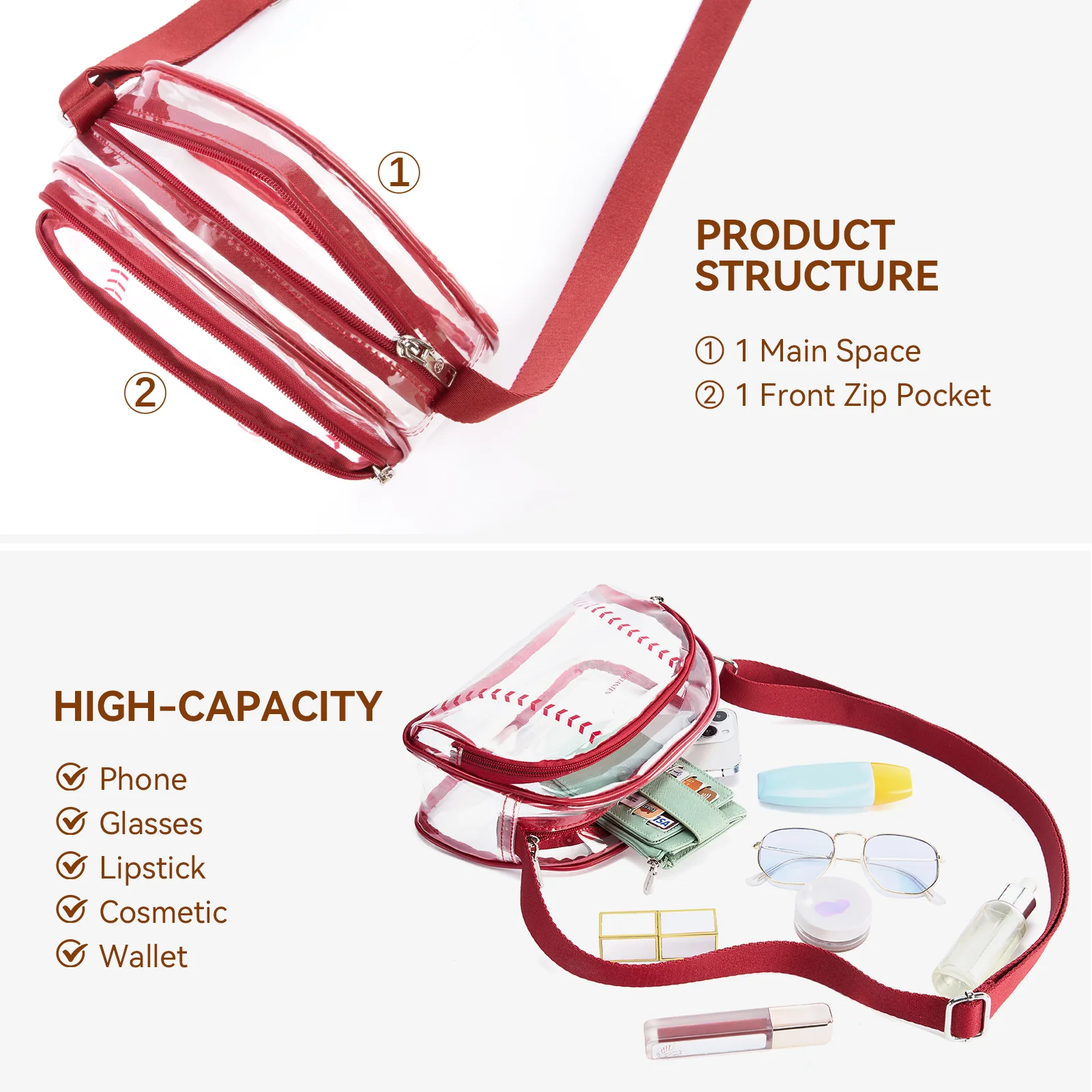 Harper Jones Baseball Stitch Crossbody – Baseball Fans Gifts - Image 14