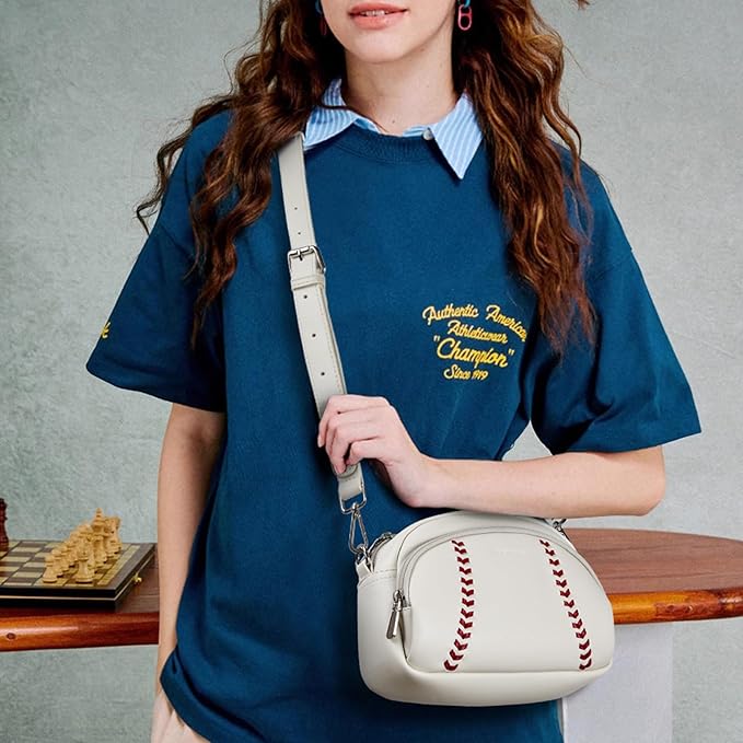 Harper Jones Baseball Stitch Crossbody – Baseball Fans Gifts - Image 3