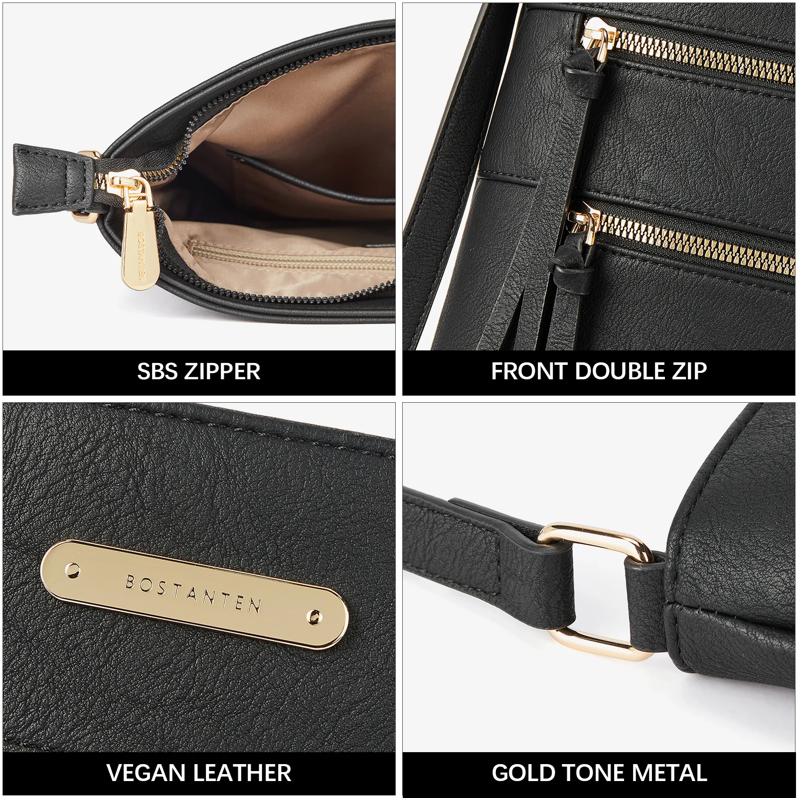 Lotty Chic and Versatile Vegan Leather Casual Satchel Bag - Crossbody Shoulder Bag Purse - Image 11