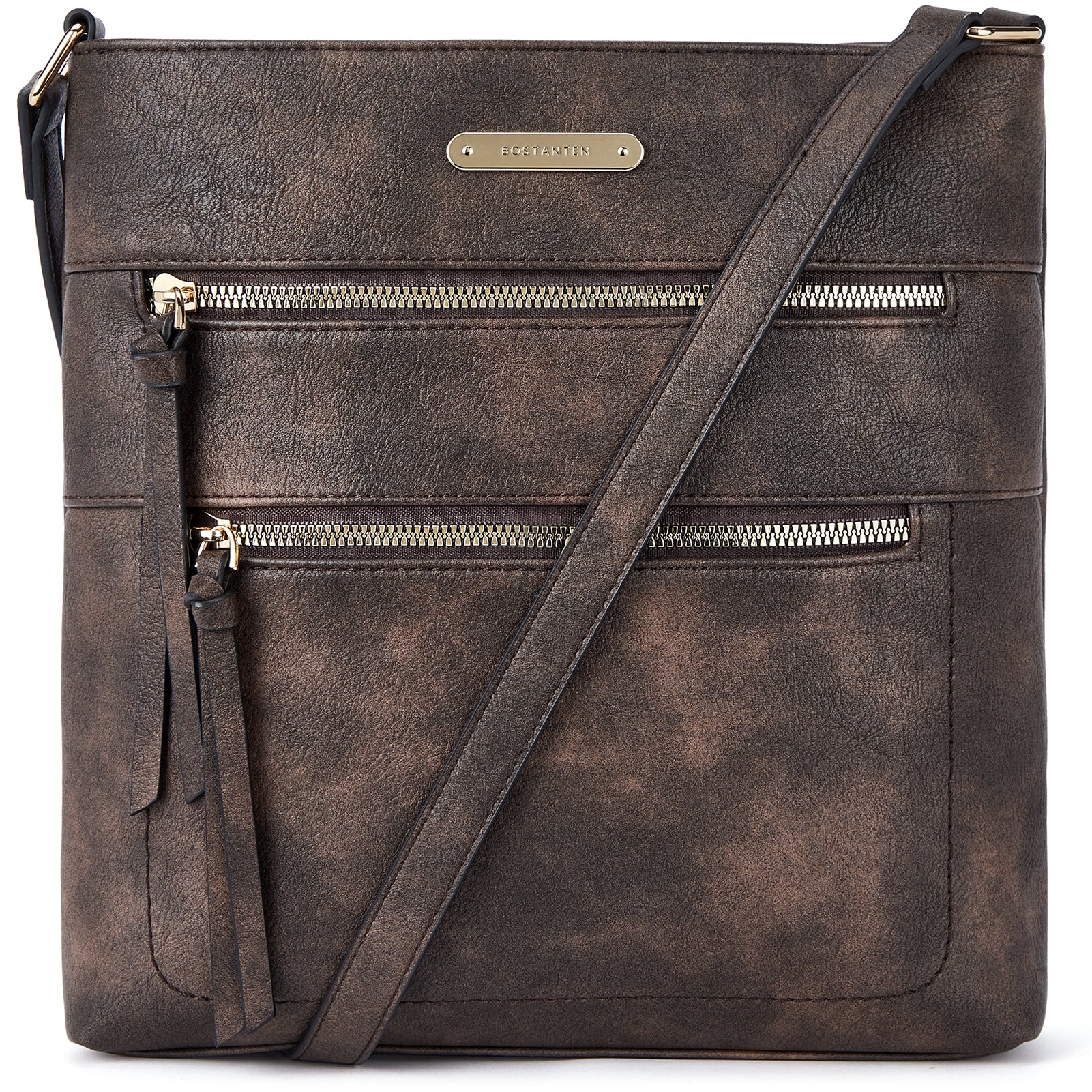 Lotty Chic and Versatile Vegan Leather Casual Satchel Bag - Crossbody Shoulder Bag Purse - Image 3