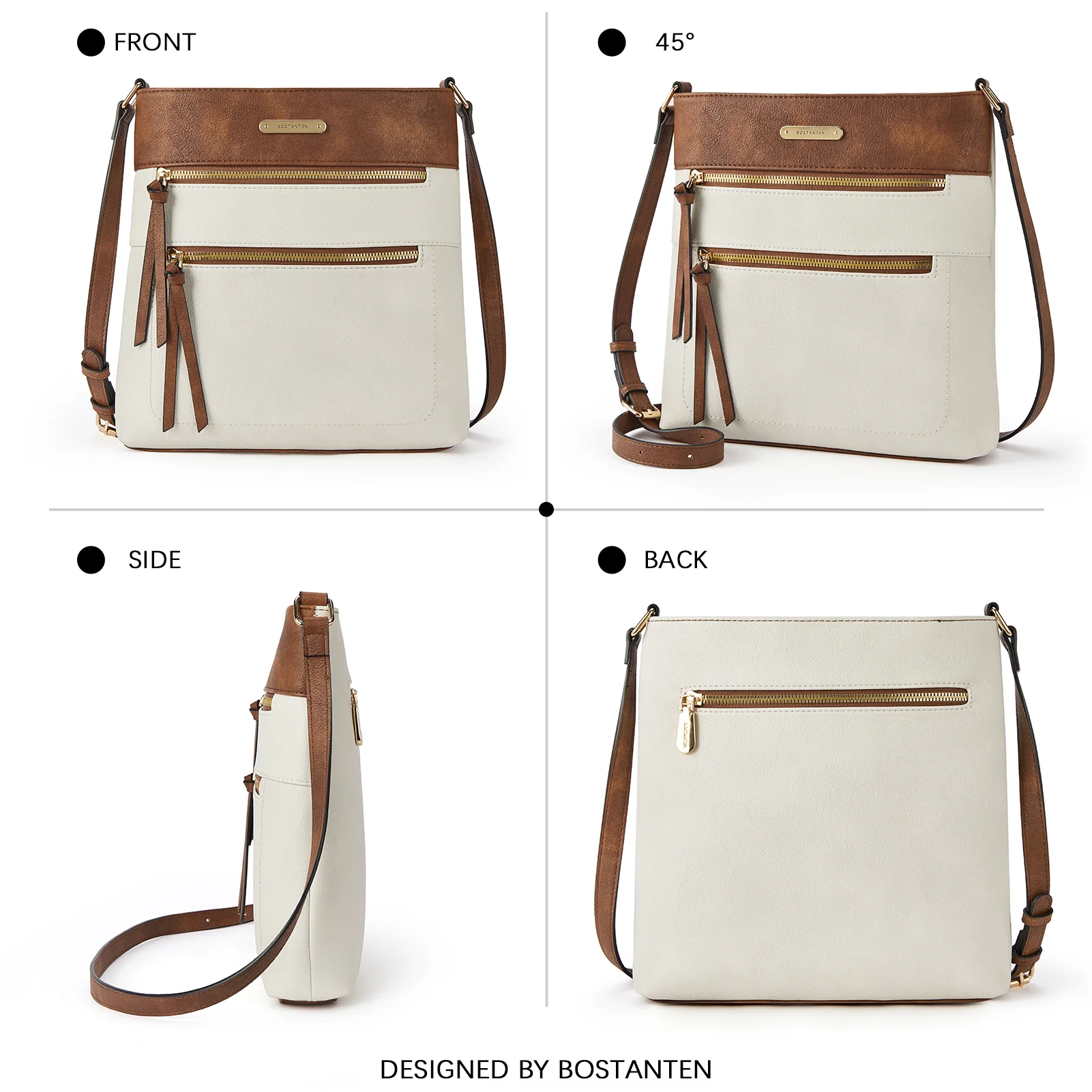Lotty Chic and Versatile Vegan Leather Casual Satchel Bag - Crossbody Shoulder Bag Purse - Image 31