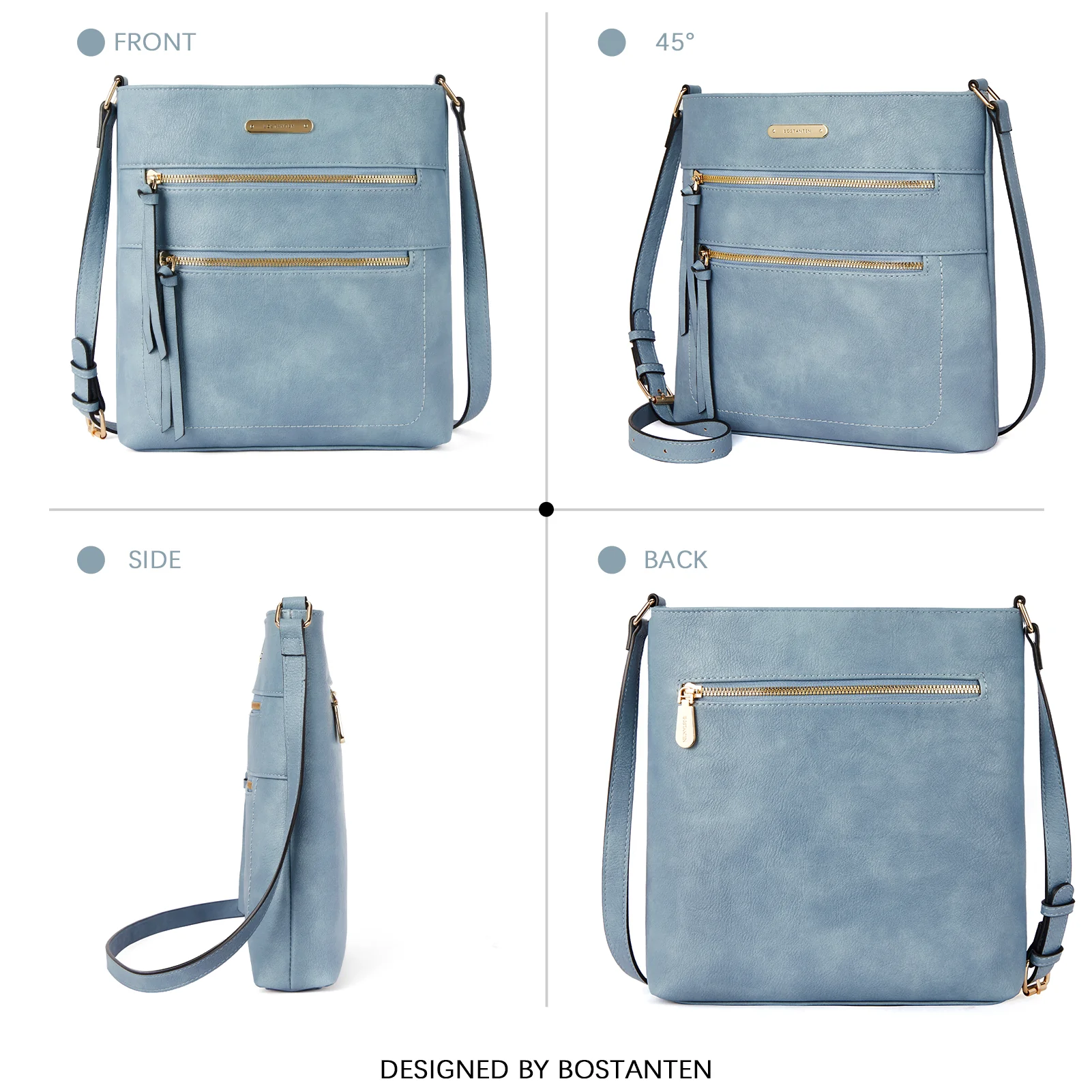 Lotty Chic and Versatile Vegan Leather Casual Satchel Bag - Crossbody Shoulder Bag Purse - Image 37