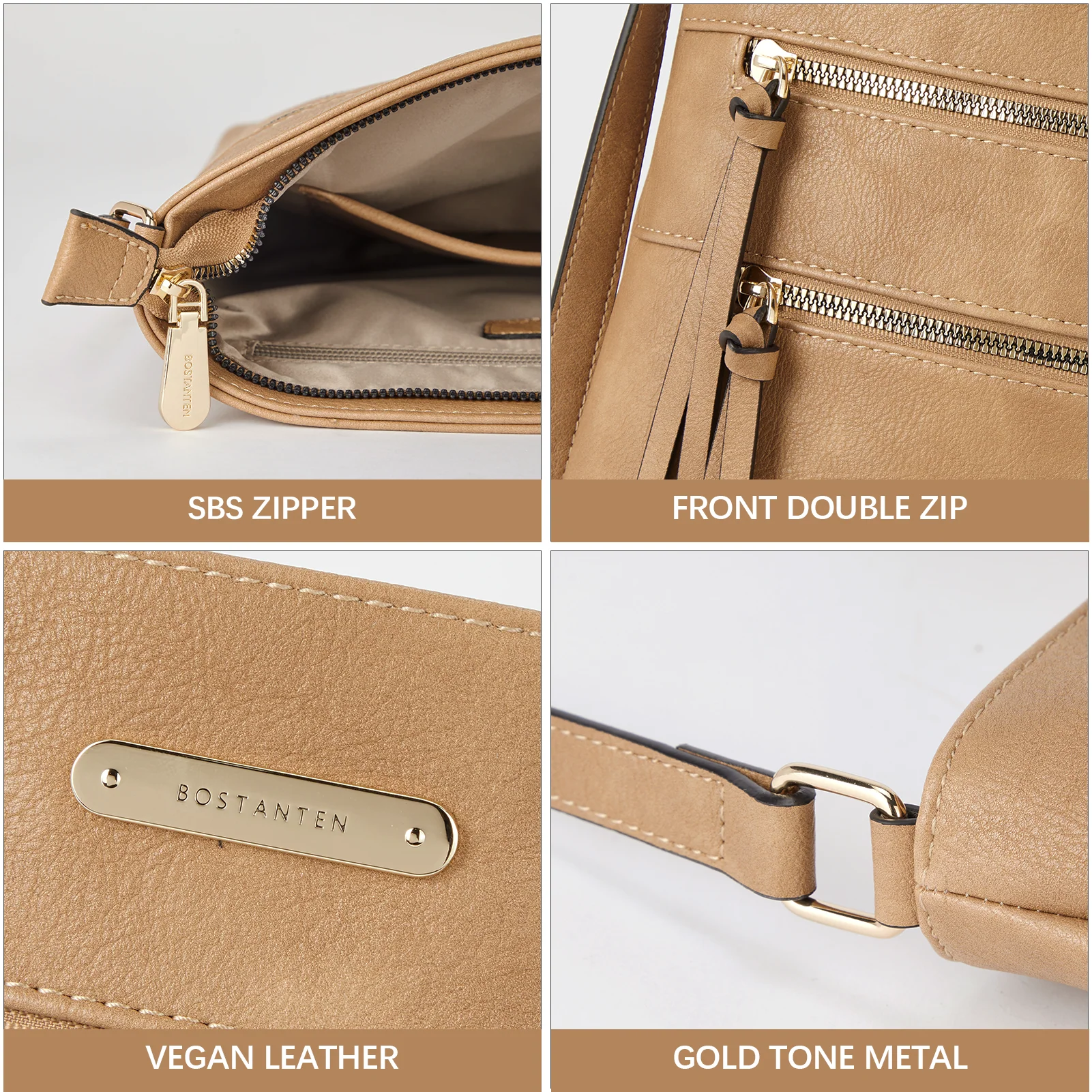 Lotty Chic and Versatile Vegan Leather Casual Satchel Bag - Crossbody Shoulder Bag Purse - Image 41