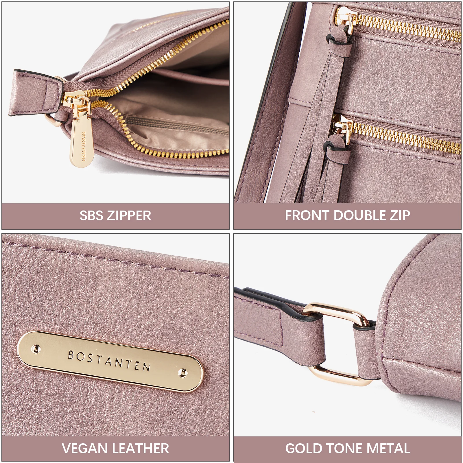 Lotty Chic and Versatile Vegan Leather Casual Satchel Bag - Crossbody Shoulder Bag Purse - Image 46