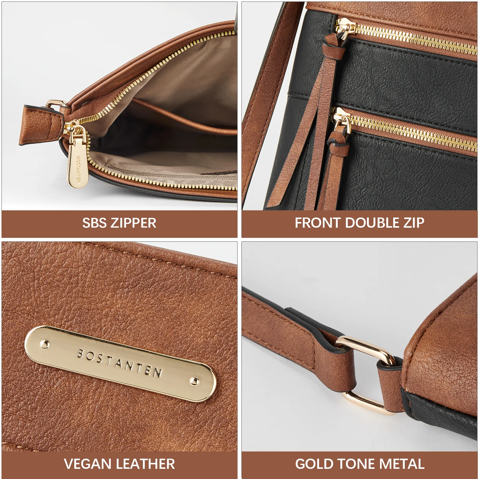 Lotty Chic and Versatile Vegan Leather Casual Satchel Bag - Crossbody Shoulder Bag Purse - Image 54