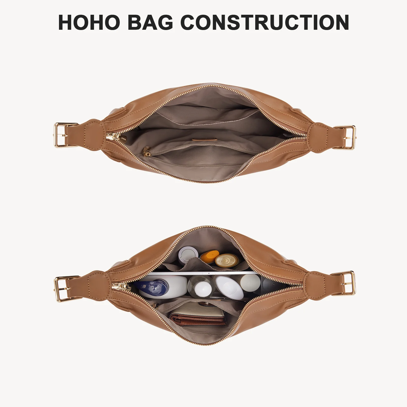 MORAVA Trendy Vegan Leather Hobo Bags - Image 14