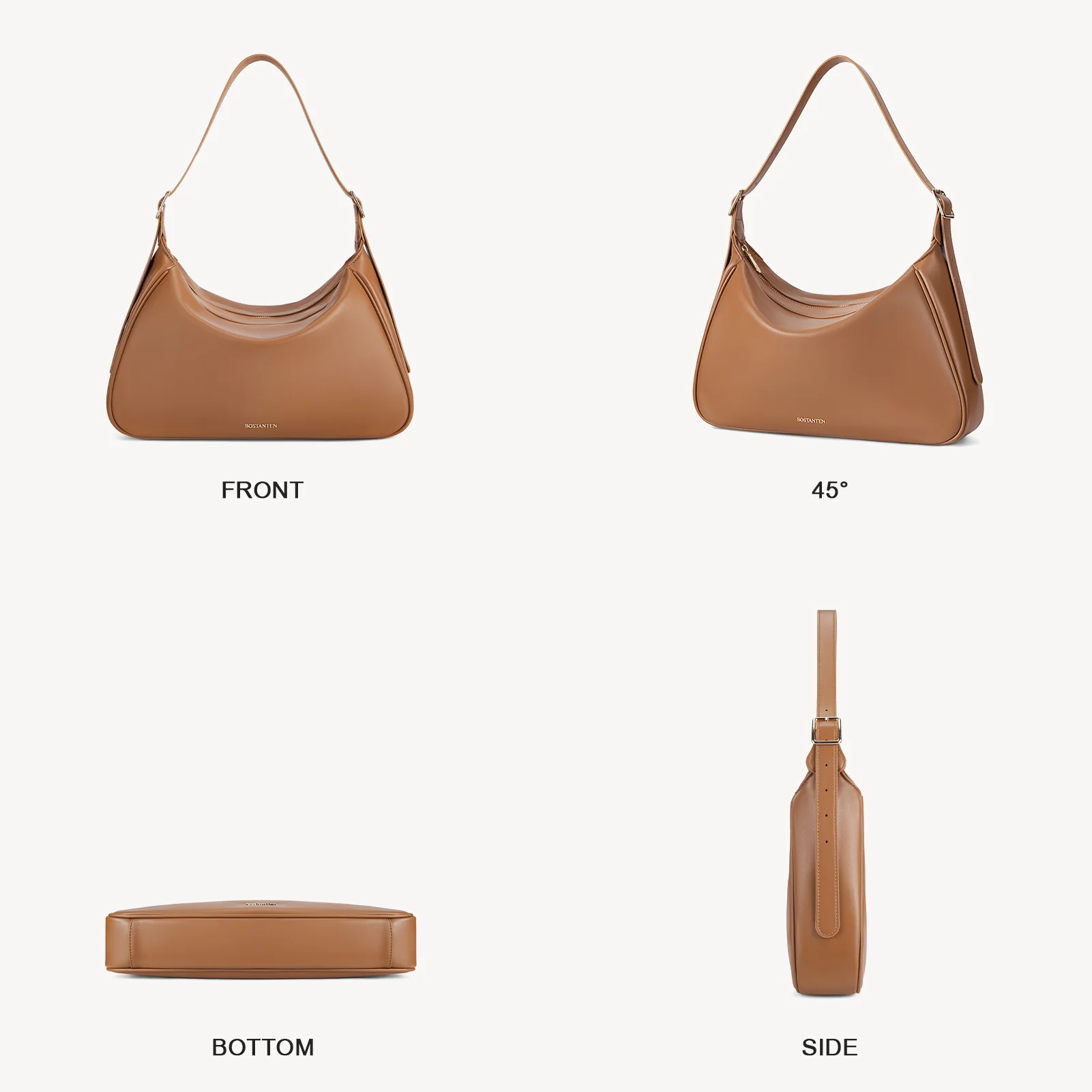 MORAVA Trendy Vegan Leather Hobo Bags - Image 16