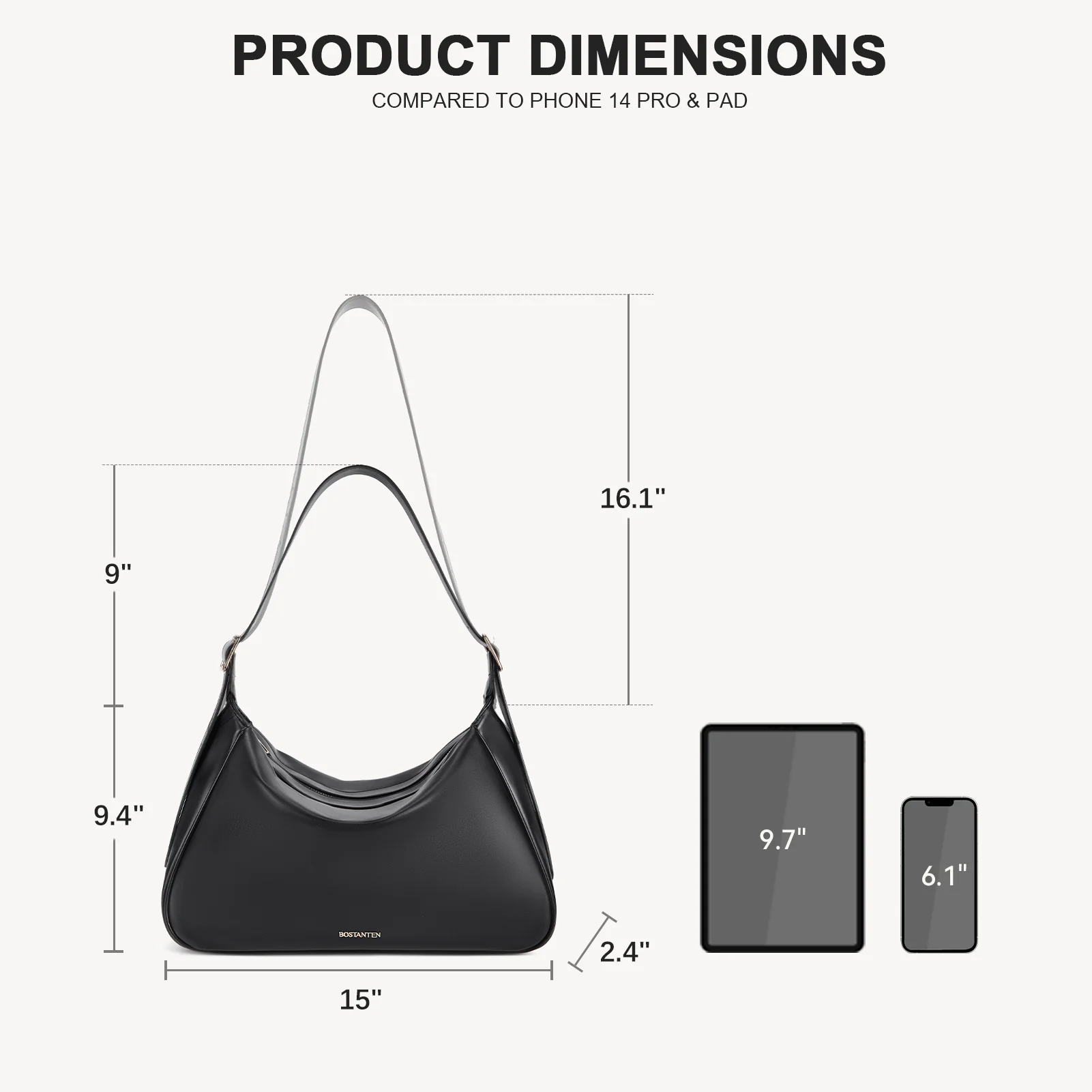 MORAVA Trendy Vegan Leather Hobo Bags - Image 20