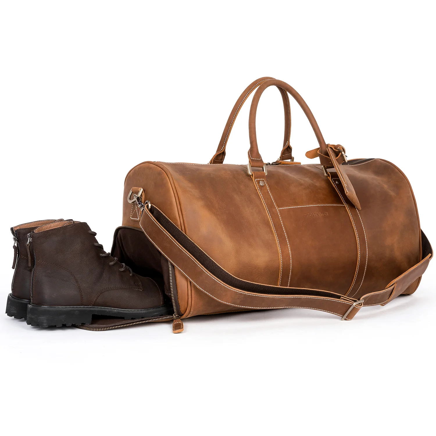 Vixen Large Leather Duffle Bag for the Modern Traveller - Image 10