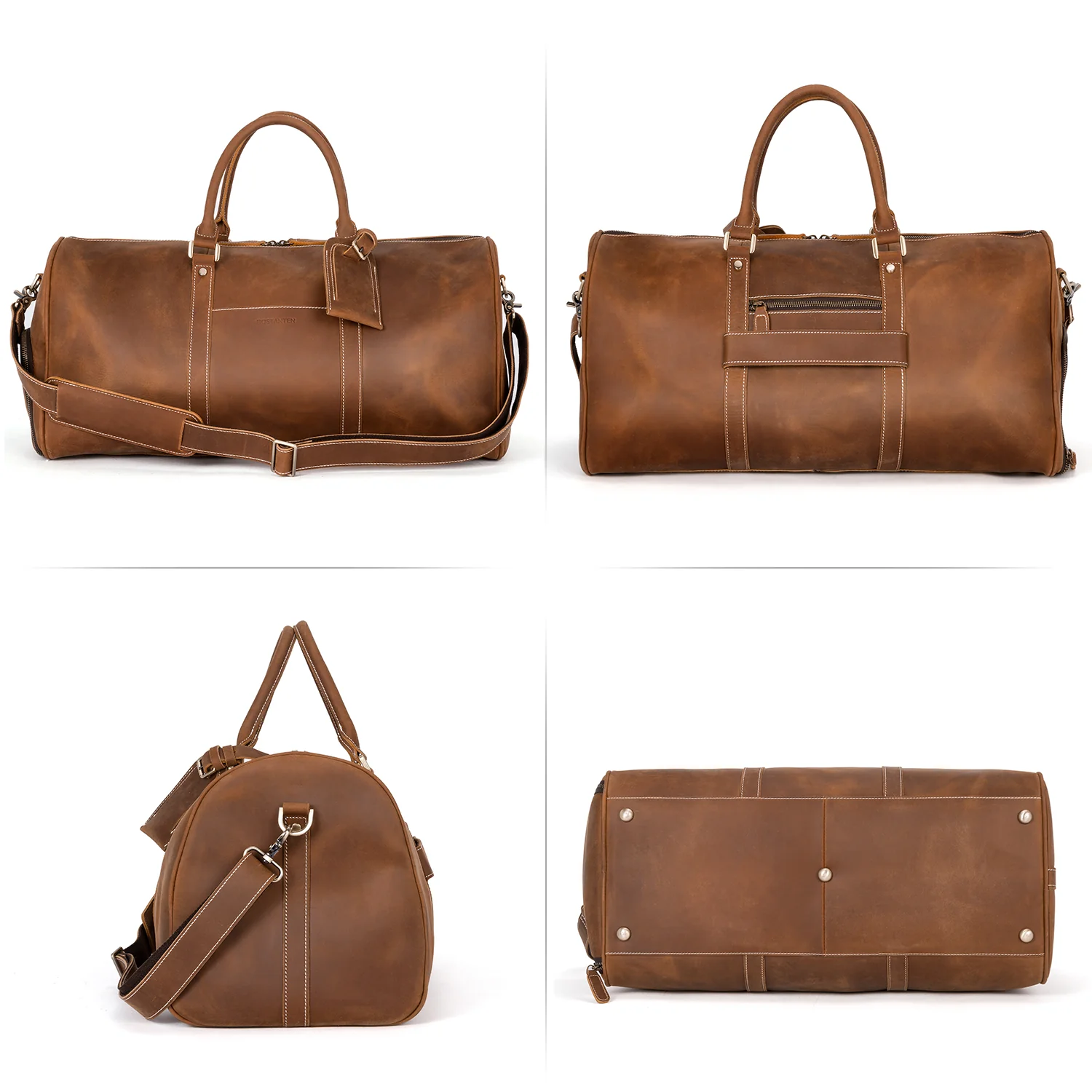 Vixen Large Leather Duffle Bag for the Modern Traveller - Image 4