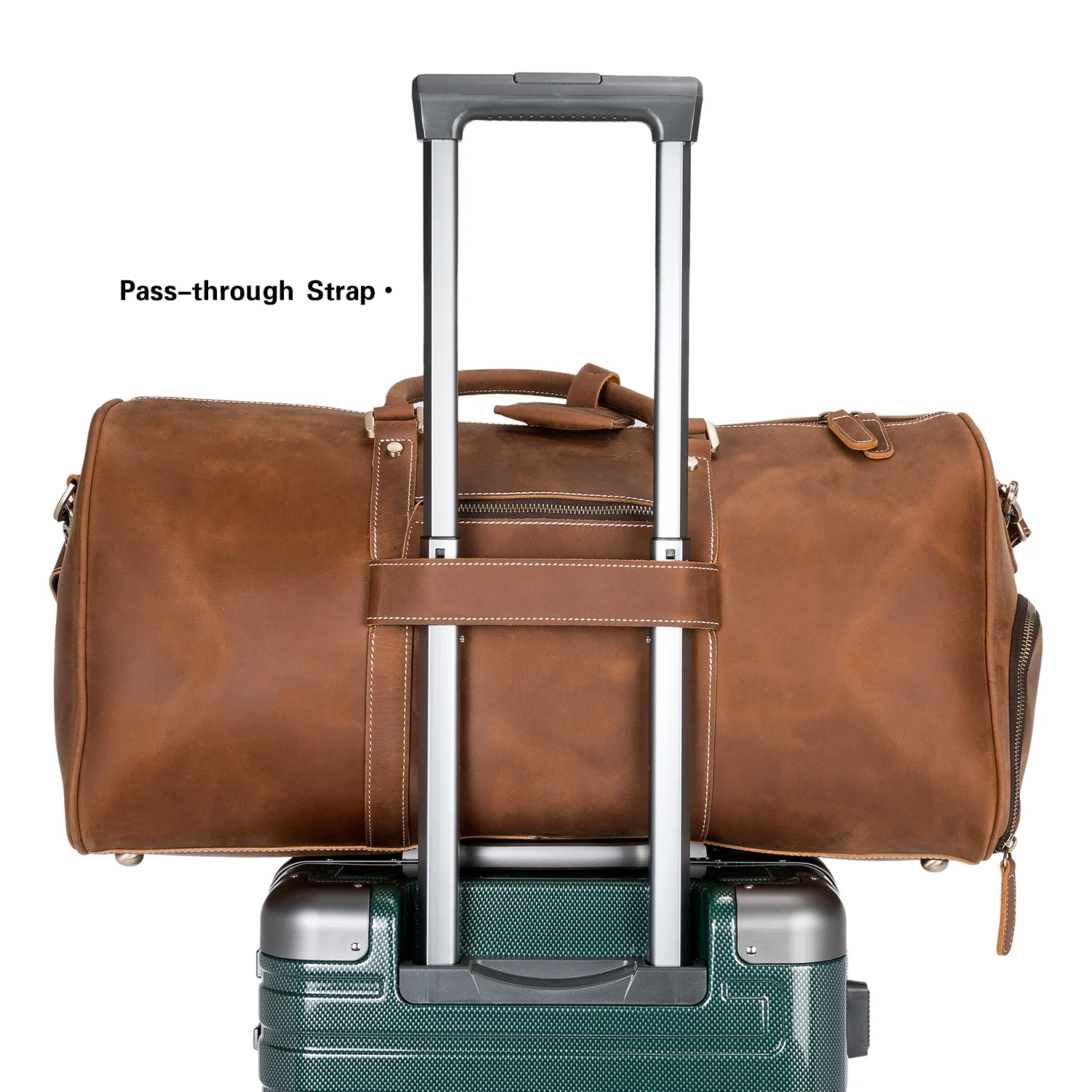 Vixen Large Leather Duffle Bag for the Modern Traveller - Image 7