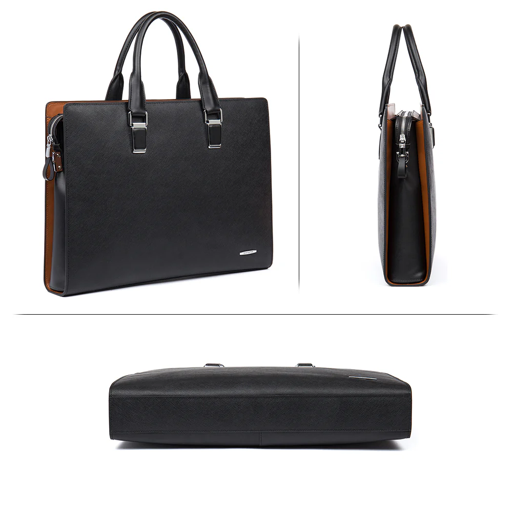 Machk  Leather Laptop Briefcase - Image 4