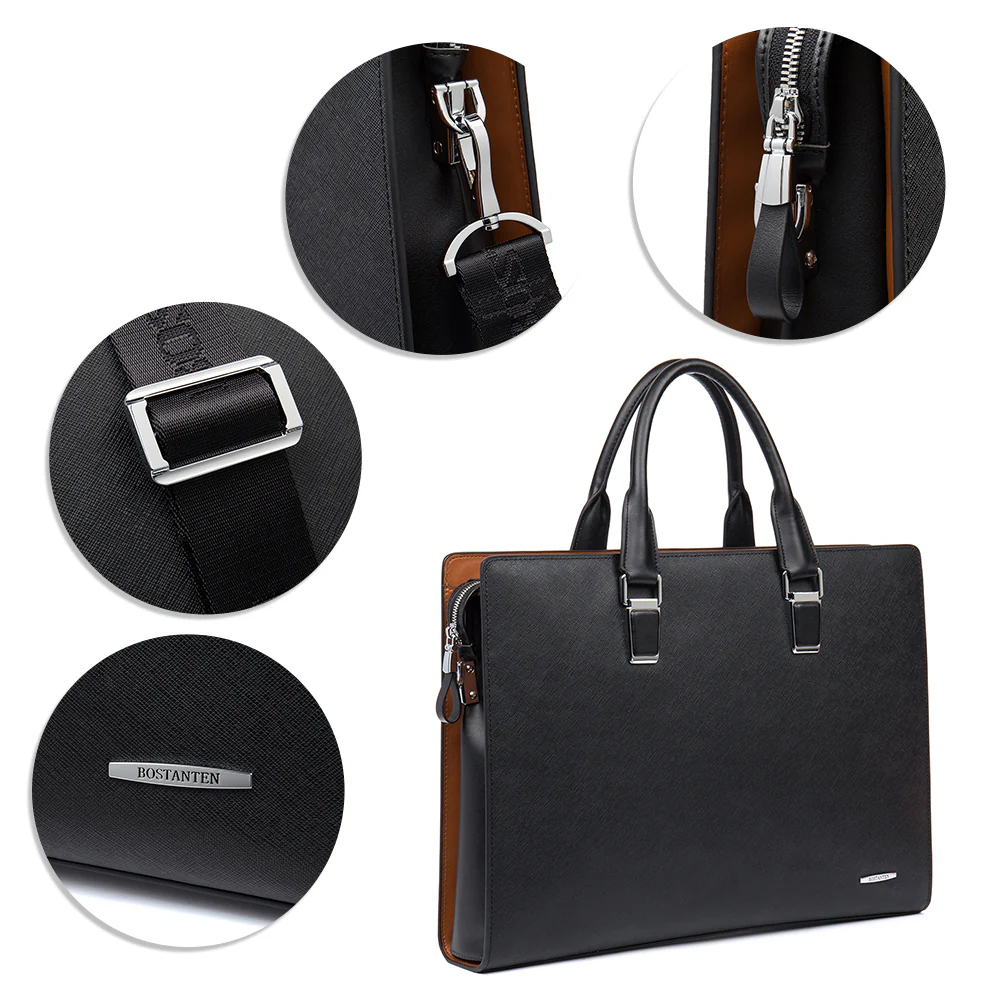 Machk  Leather Laptop Briefcase - Image 5