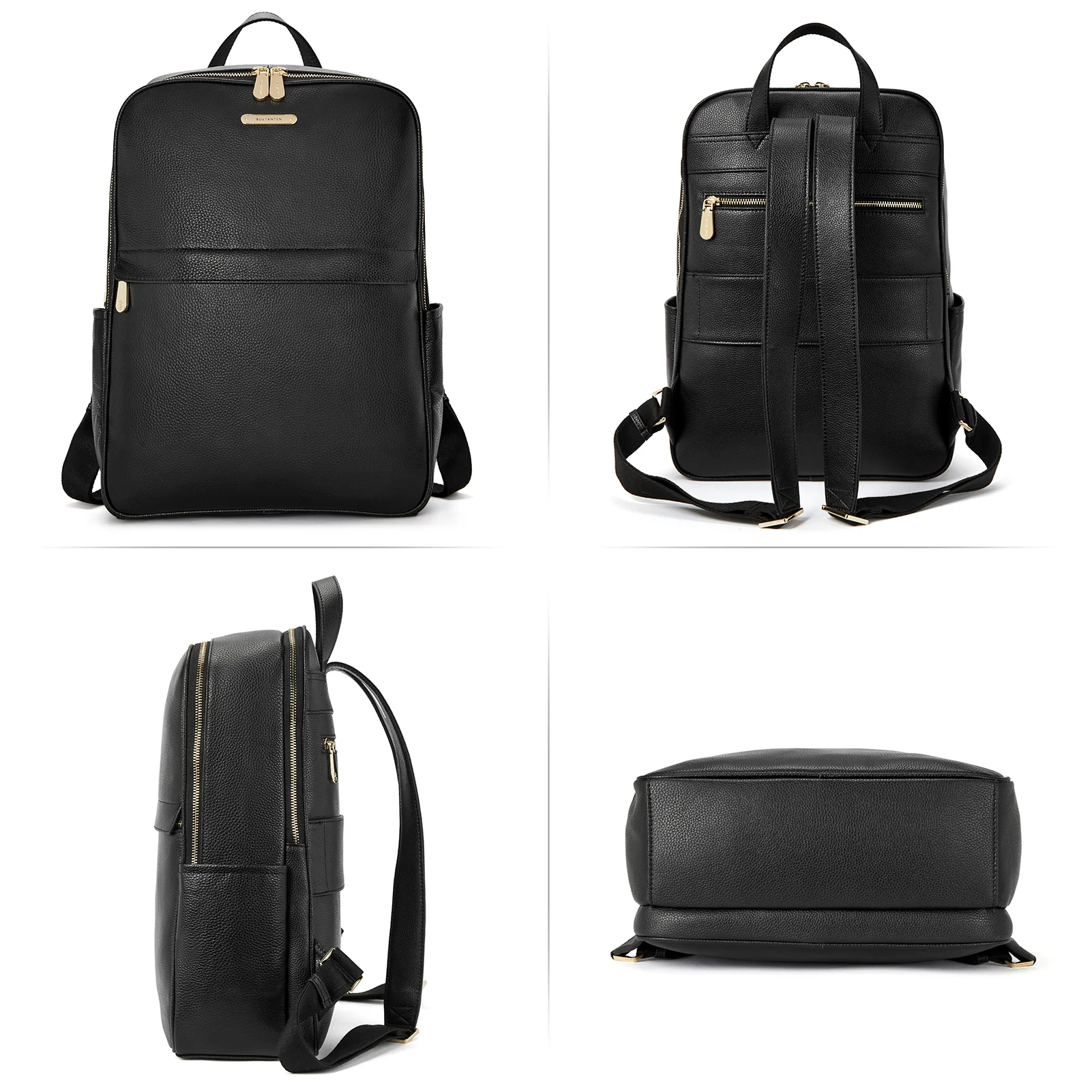 Nombongo Leather 15.6 Inch Laptop Daypack Backpack for Women - Image 6