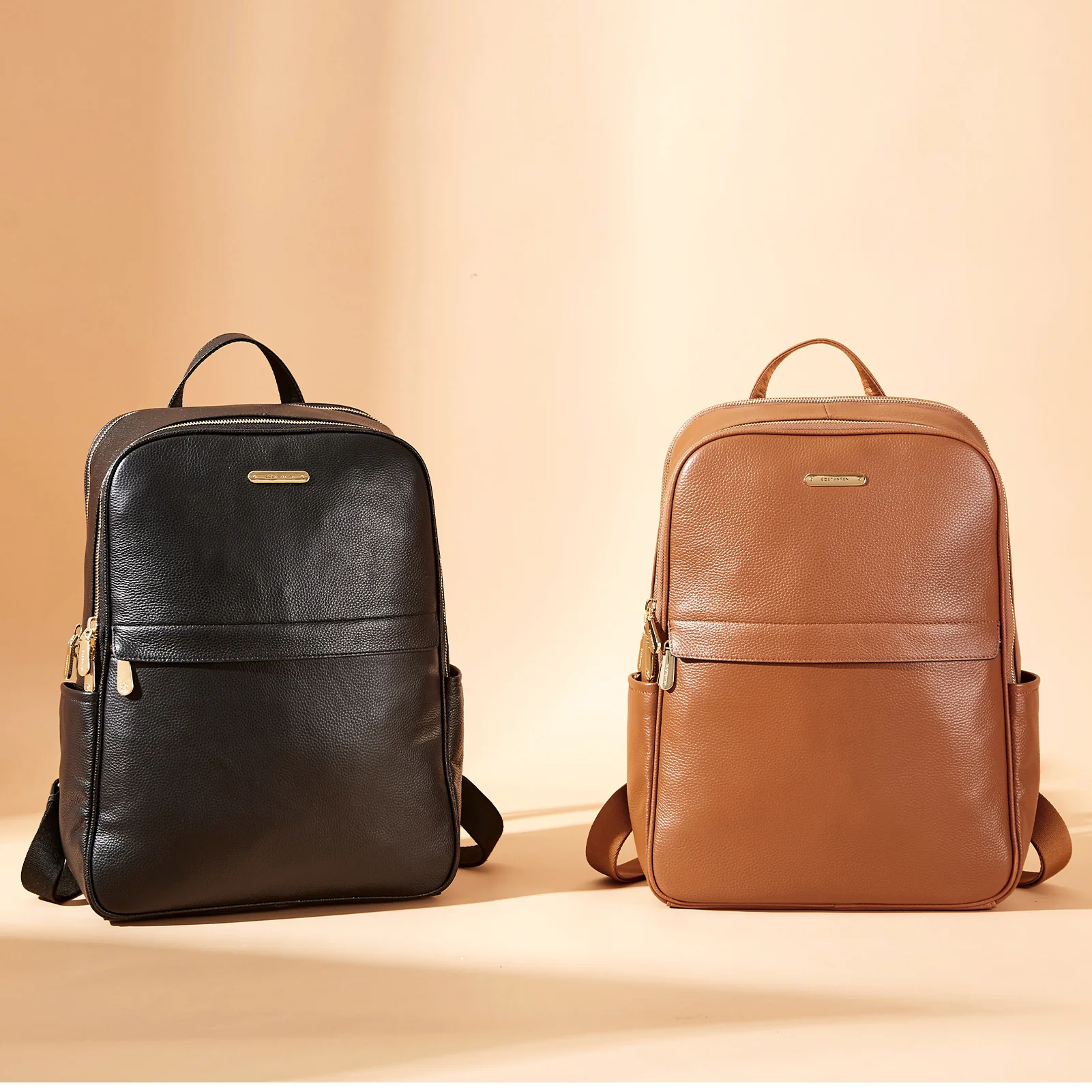 Nombongo Leather 15.6 Inch Laptop Daypack Backpack for Women - Image 8