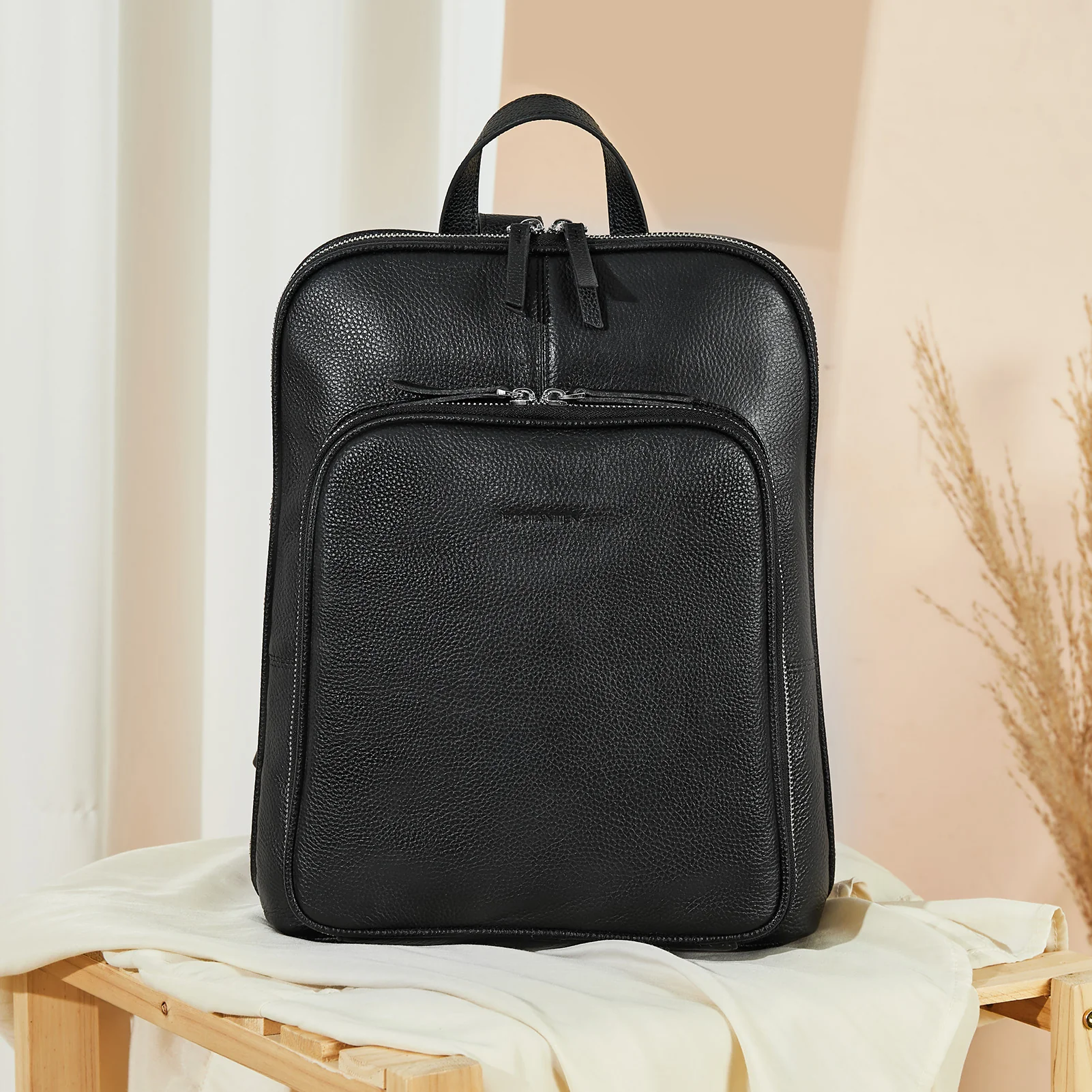 Vrba Genuine Leather Backpack Purse — Courage - Image 14