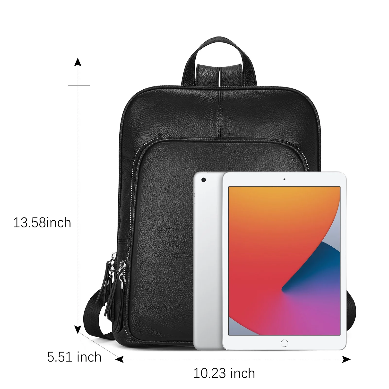 Vrba Genuine Leather Backpack Purse — Courage - Image 16