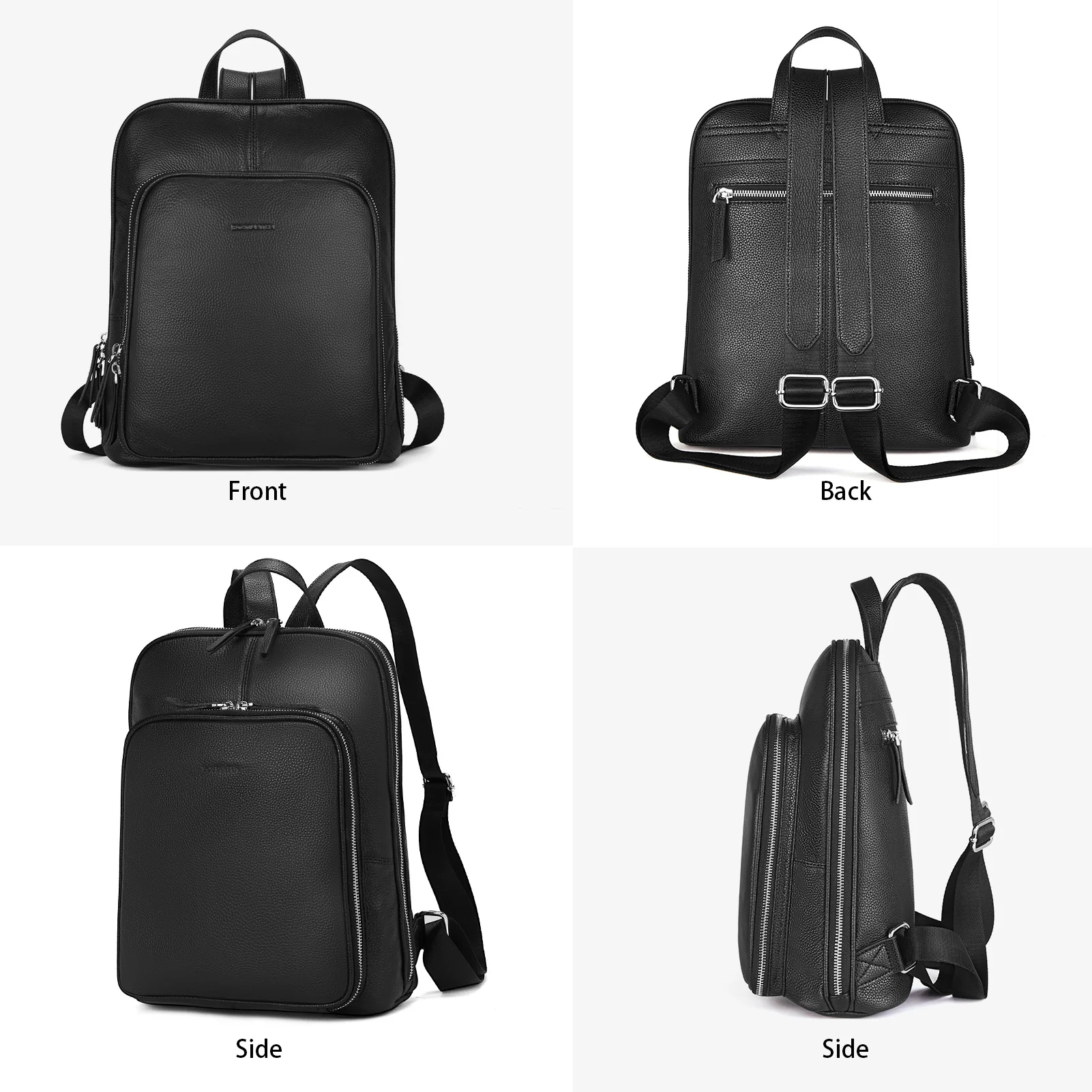 Vrba Genuine Leather Backpack Purse — Courage - Image 18