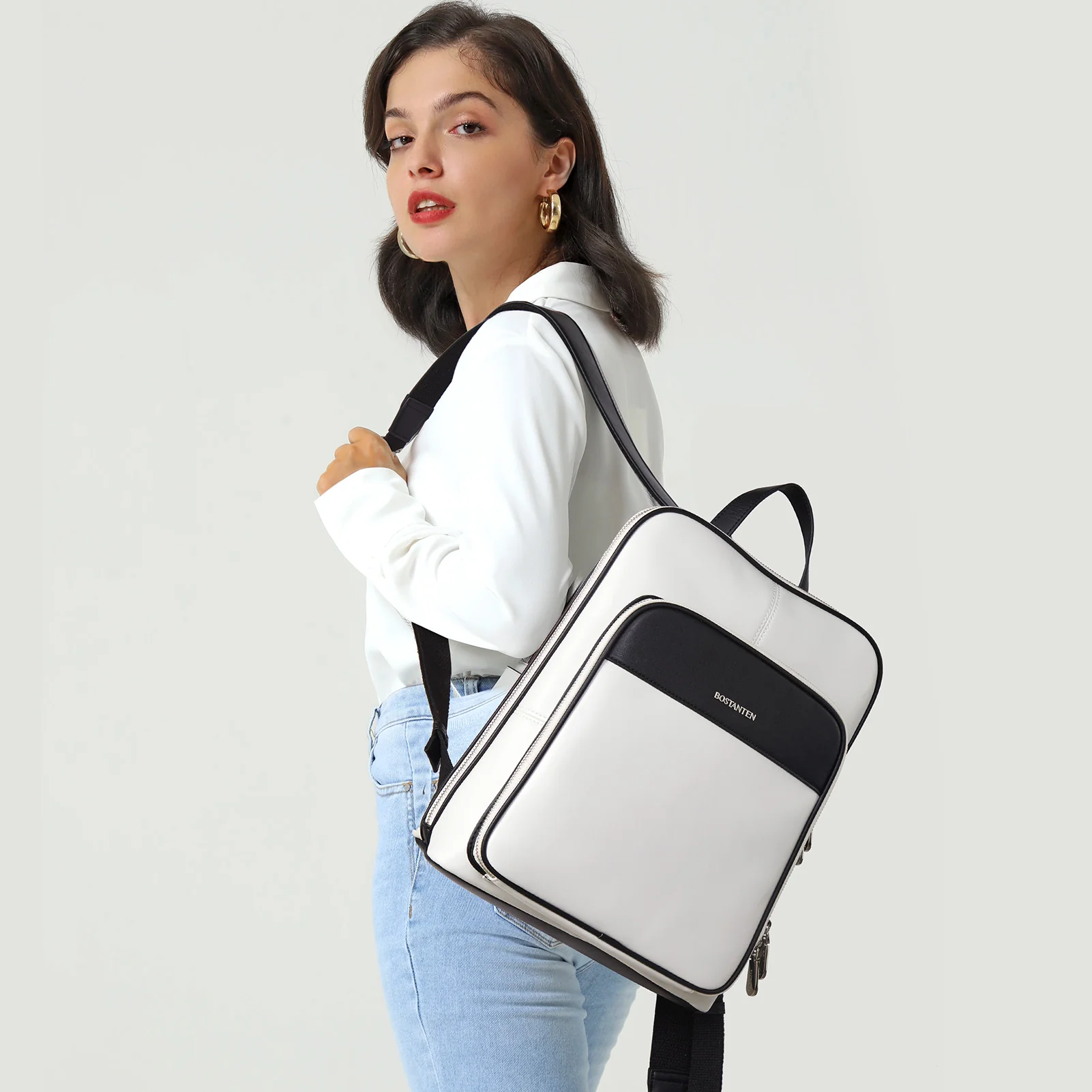 Vrba Classic Leather Slim Backpack - Image 2
