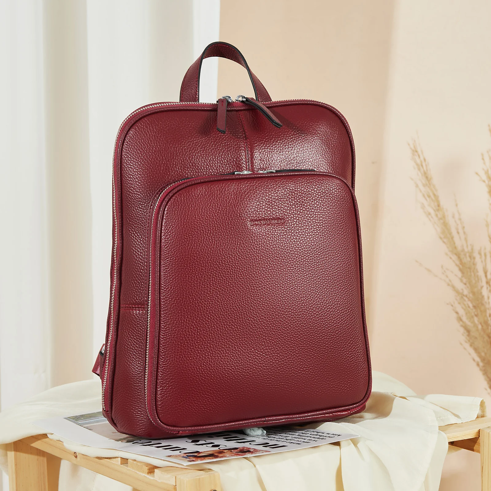 Vrba Genuine Leather Backpack Purse — Courage - Image 31