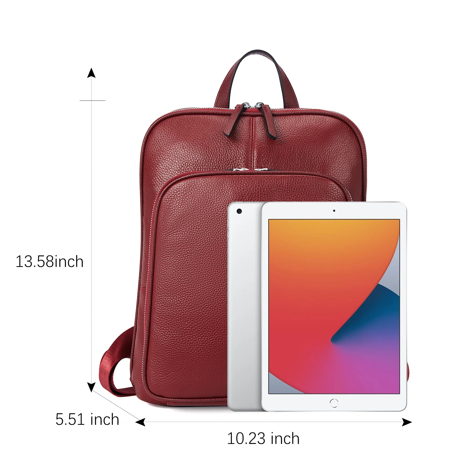 Vrba Genuine Leather Backpack Purse — Courage - Image 33