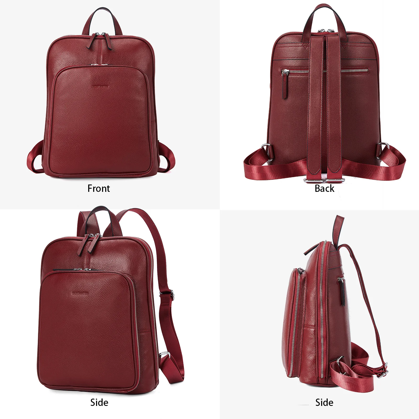 Vrba Genuine Leather Backpack Purse — Courage - Image 35