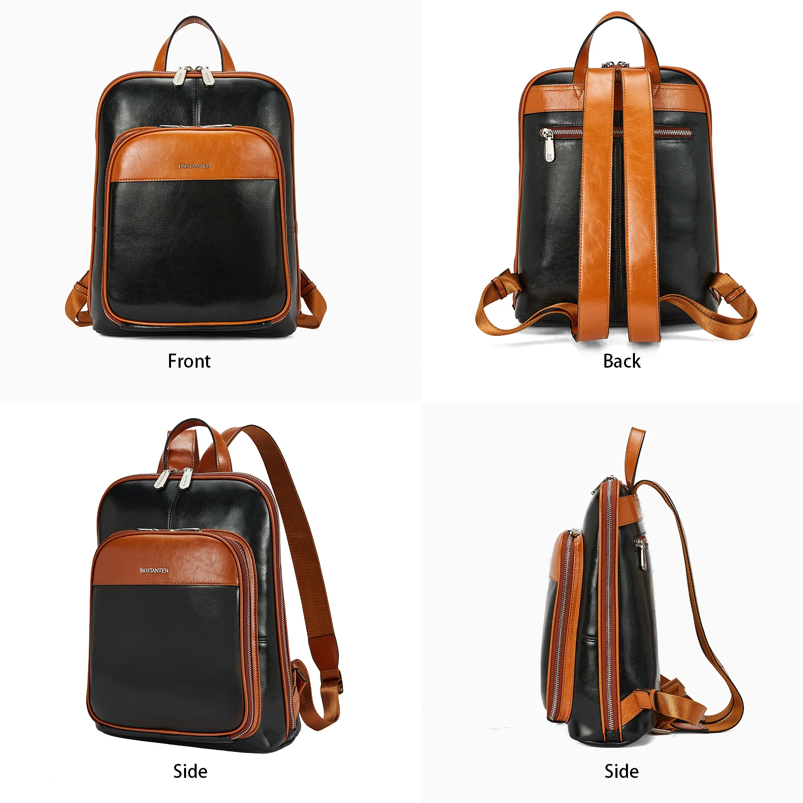 Vrba Genuine Leather Backpack Purse — Courage - Image 6