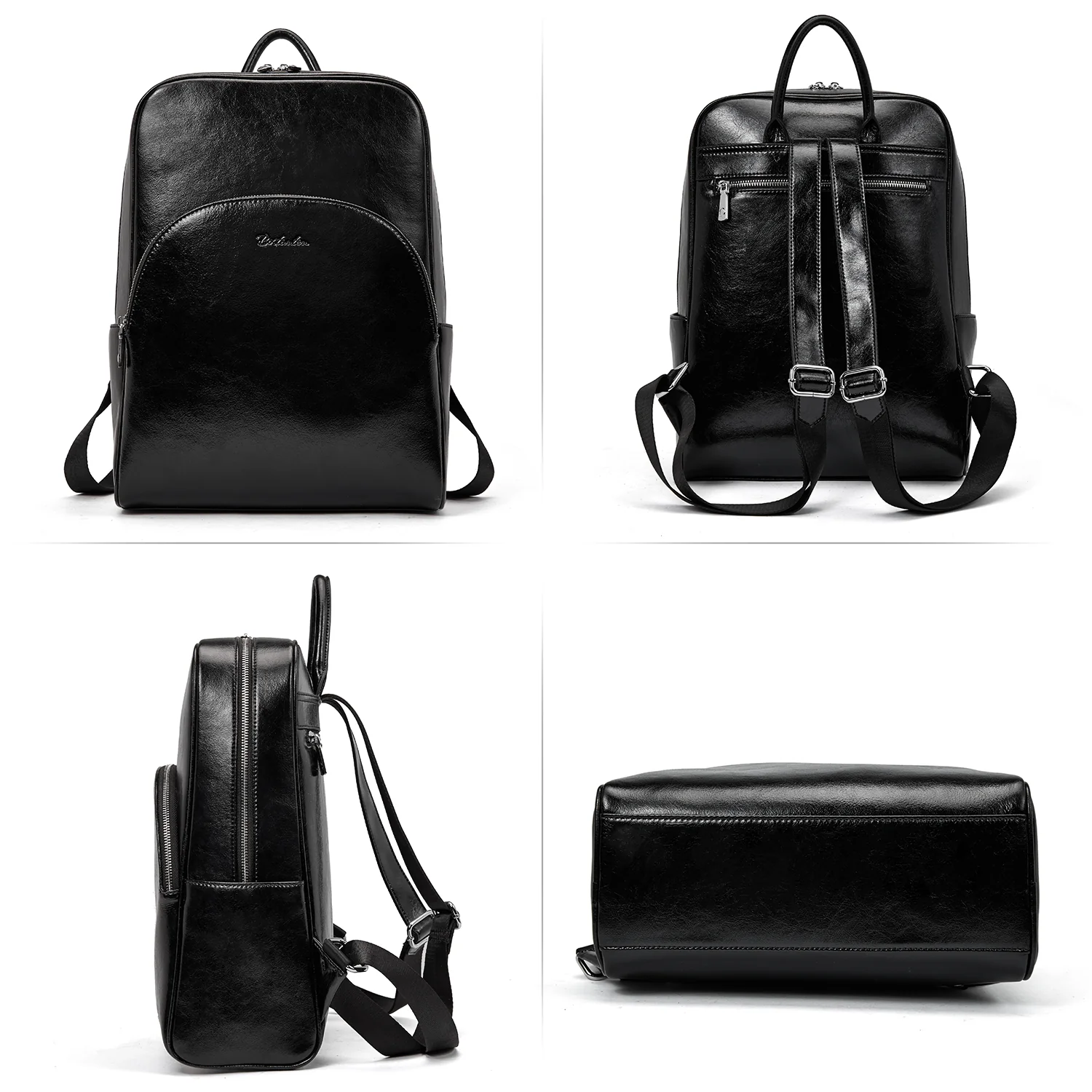 Nombongo Stylish Black Backpack Purse — College Cool - Image 4