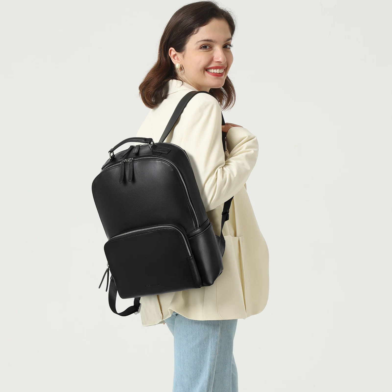 Nombongo Large Leather Backpack — Flexible - Image 25