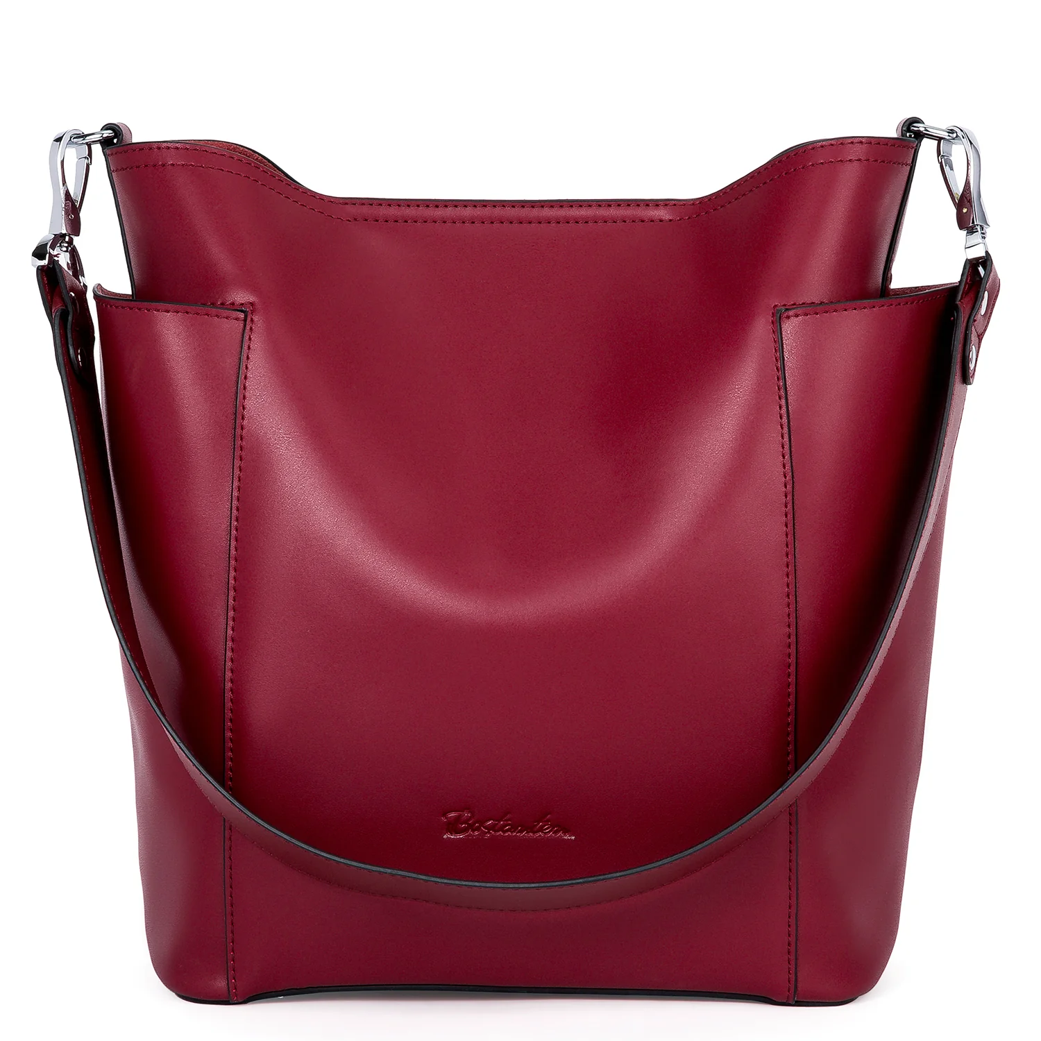Lotty Functional and Fashionable Buttery Soft Leather Hobo Bag - Image 15