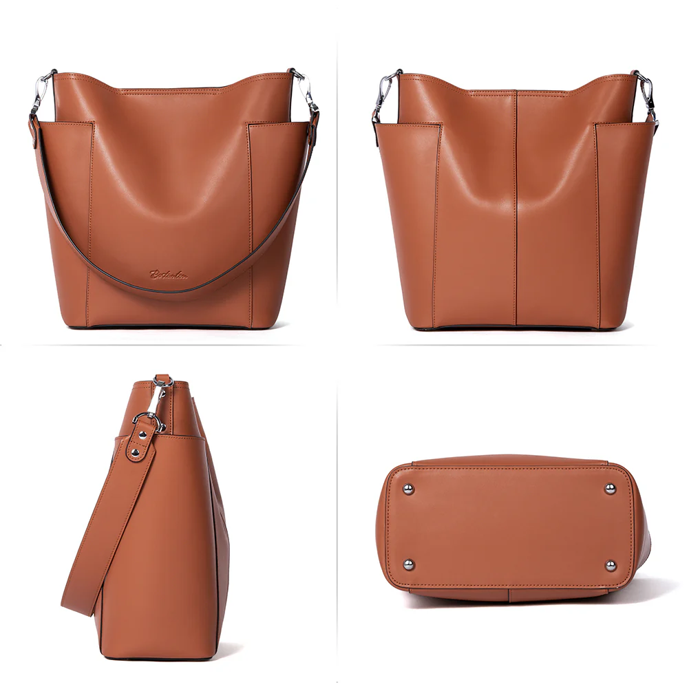 Lotty Functional and Fashionable Buttery Soft Leather Hobo Bag - Image 22