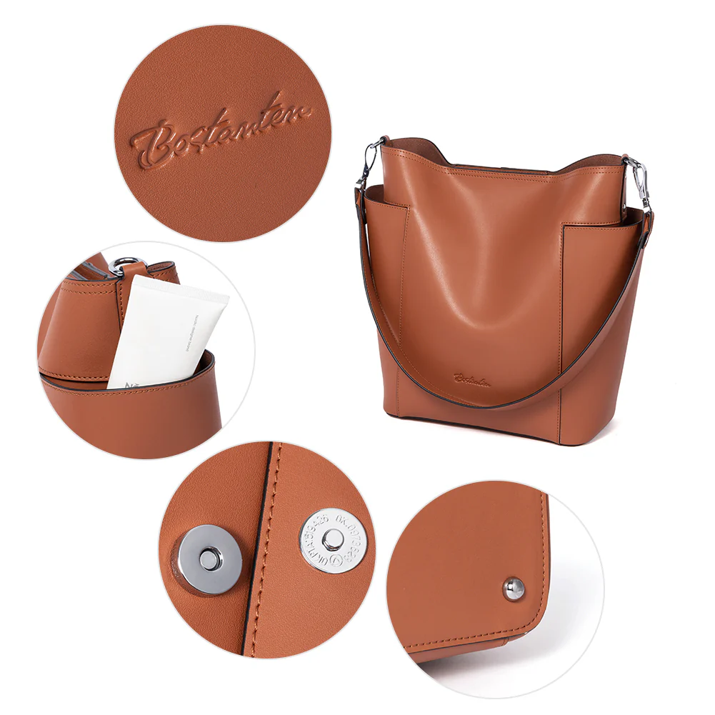 Lotty Functional and Fashionable Buttery Soft Leather Hobo Bag - Image 23