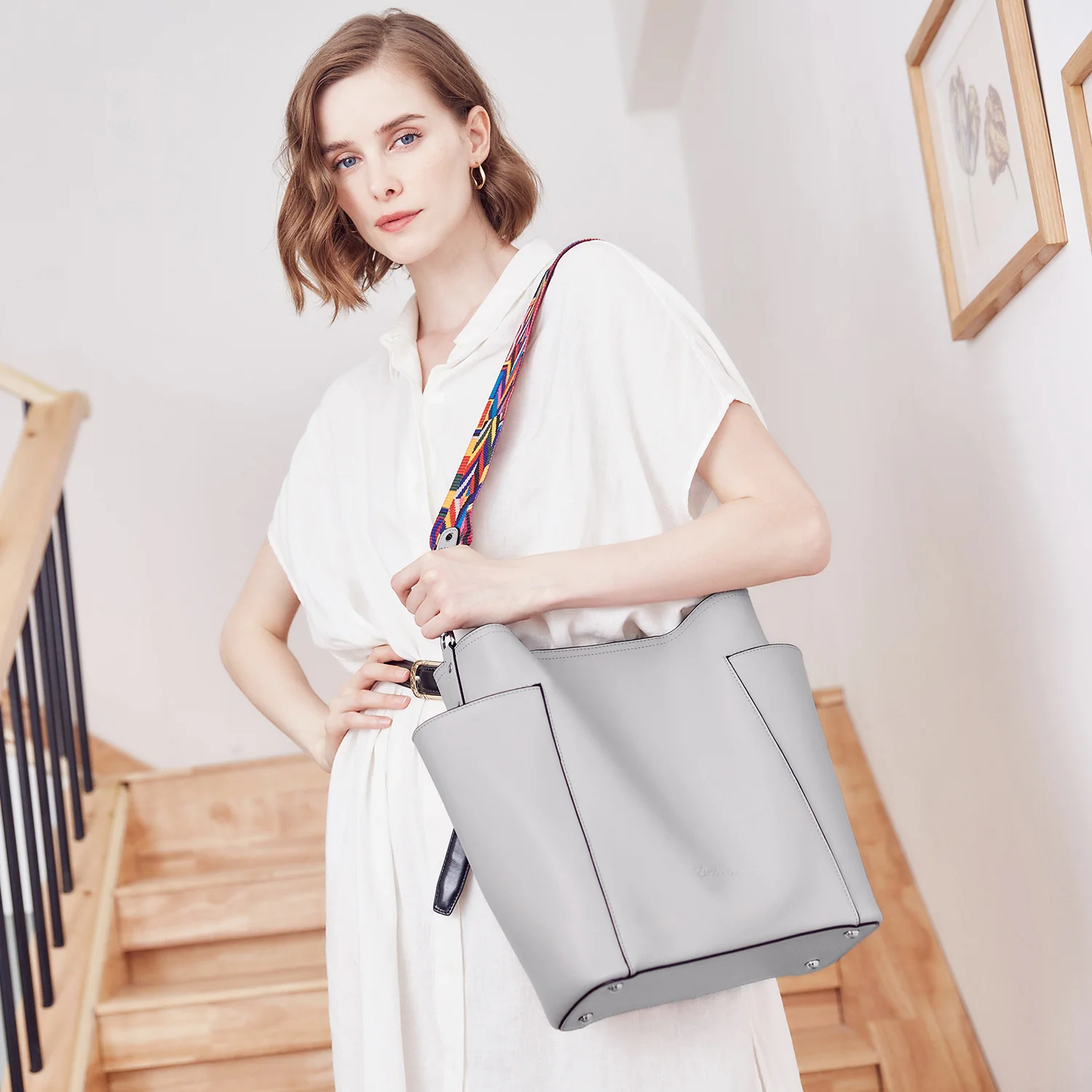 Lotty Functional and Fashionable Buttery Soft Leather Hobo Bag - Image 25
