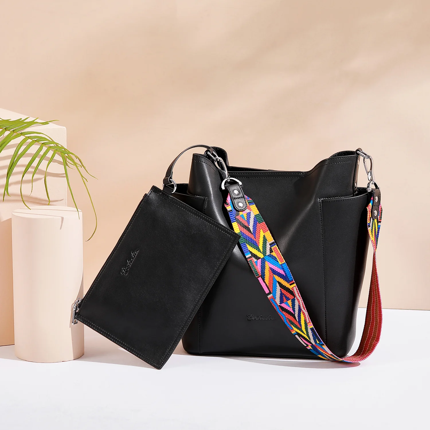 Lotty Functional and Fashionable Buttery Soft Leather Hobo Bag - Image 3
