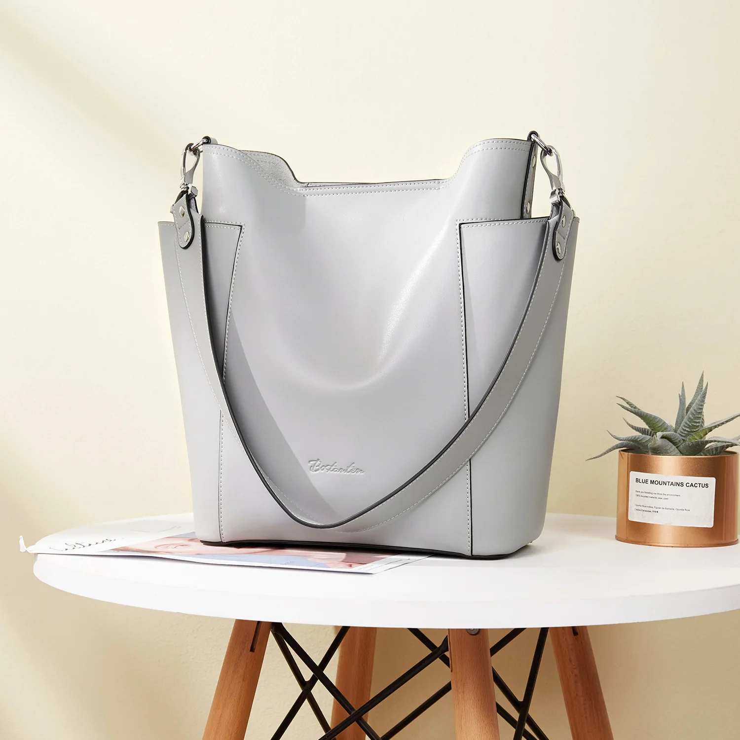 Lotty Functional and Fashionable Buttery Soft Leather Hobo Bag - Image 30