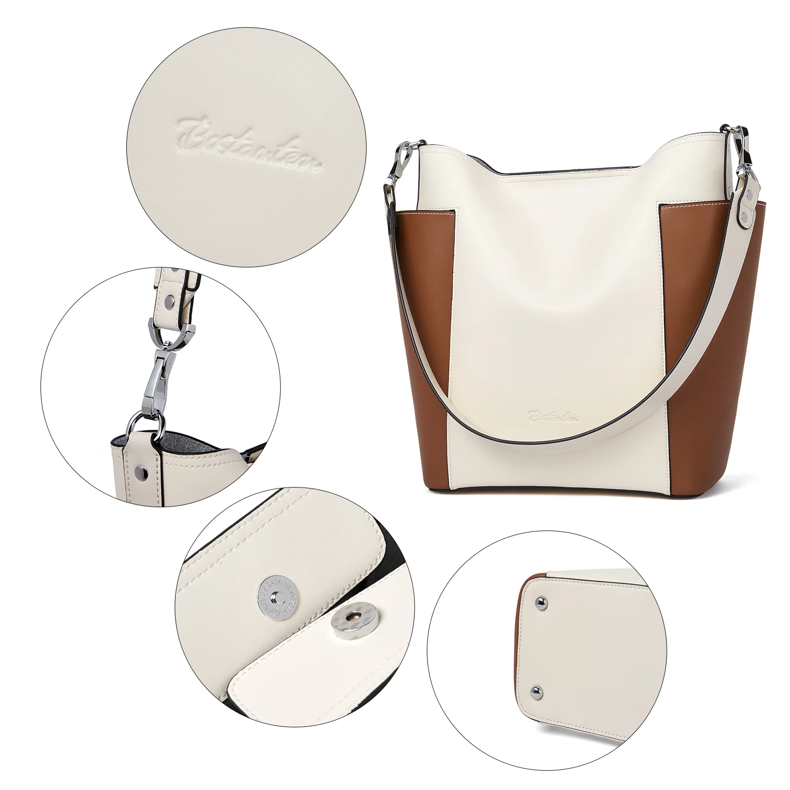Lotty Functional and Fashionable Buttery Soft Leather Hobo Bag - Image 37