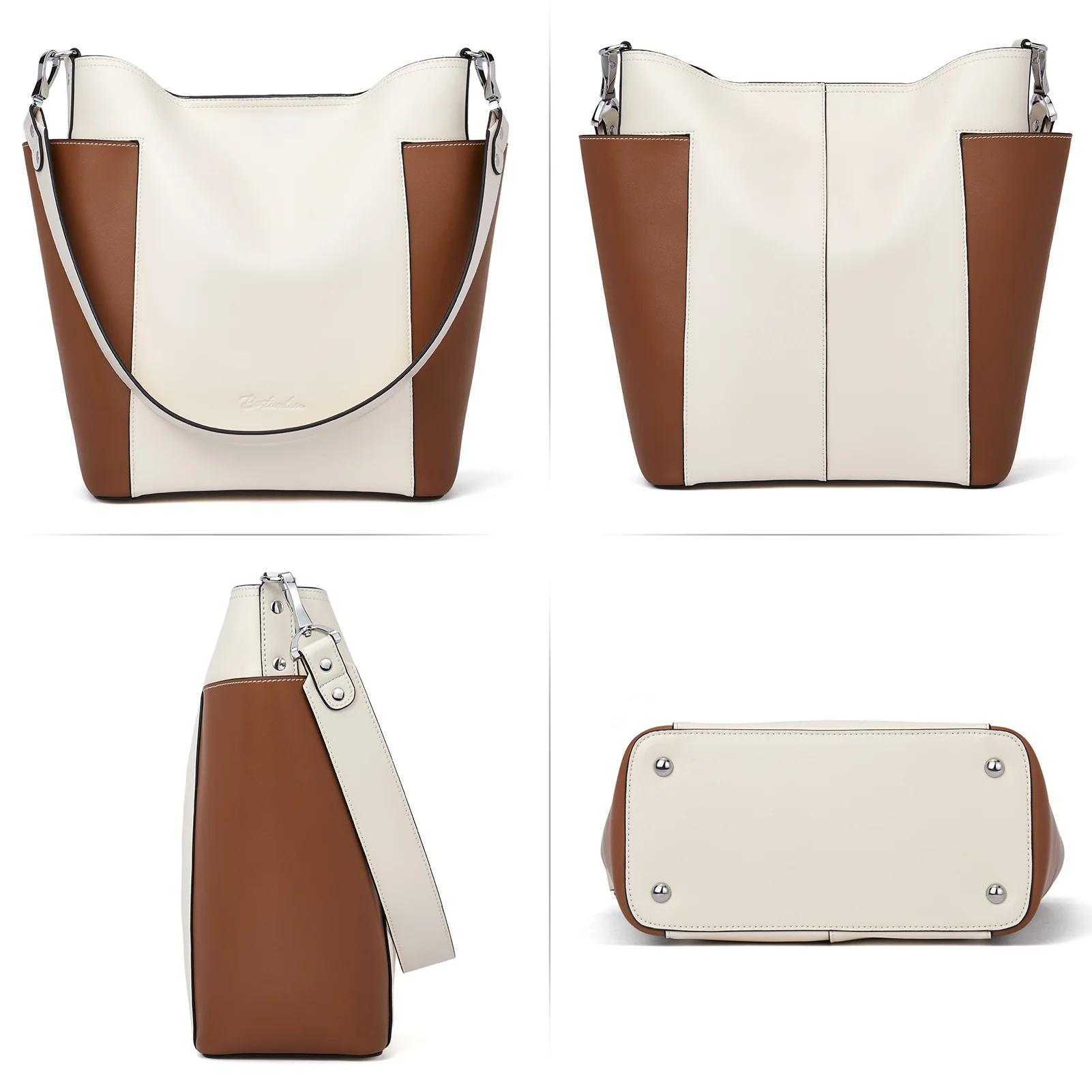 Lotty Functional and Fashionable Buttery Soft Leather Hobo Bag - Image 38