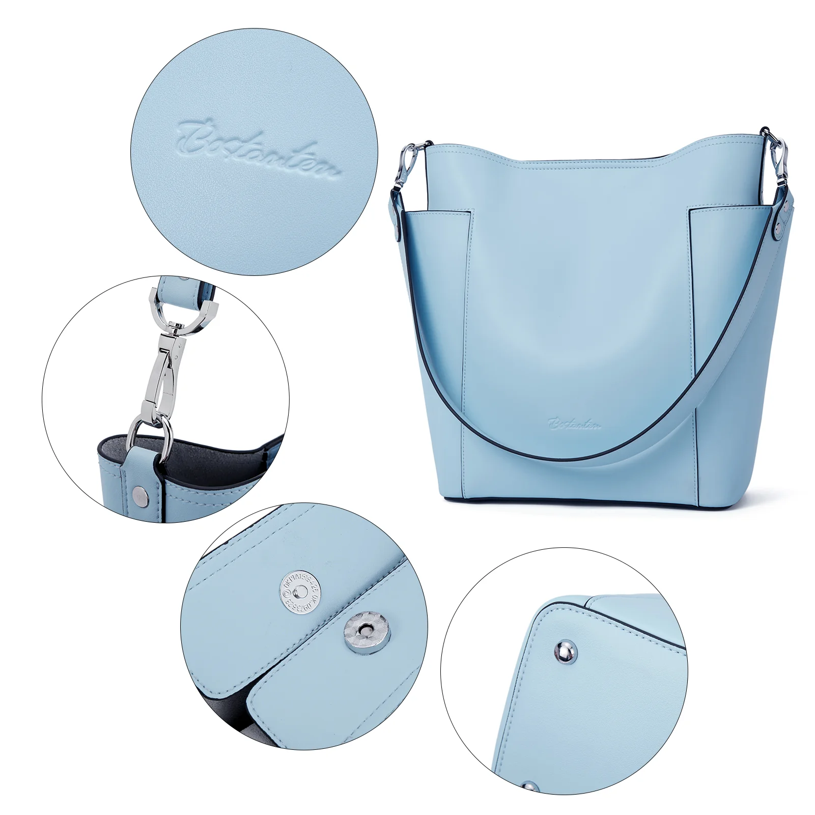 Lotty Functional and Fashionable Buttery Soft Leather Hobo Bag - Image 45