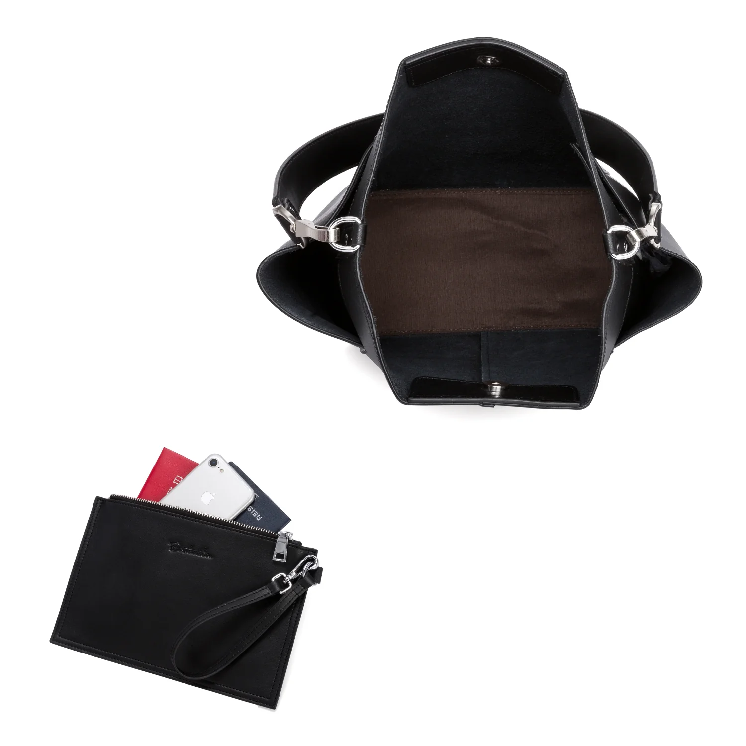 Lotty Functional and Fashionable Buttery Soft Leather Hobo Bag - Image 5