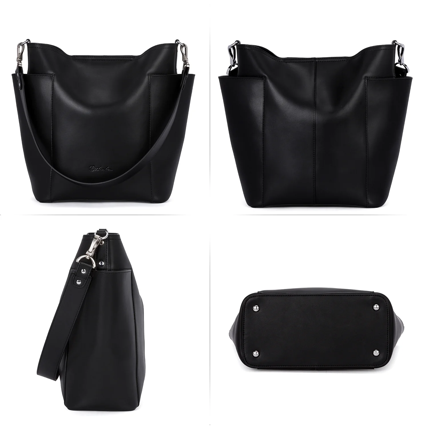 Lotty Functional and Fashionable Buttery Soft Leather Hobo Bag - Image 8