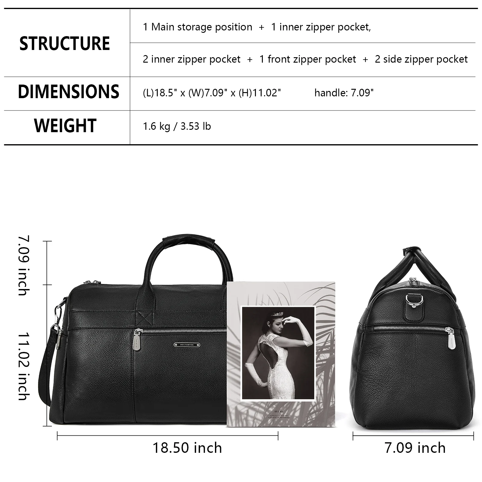Vixen Upgrade Your Travel Style with our Designer Men's Duffle Bag - Image 5
